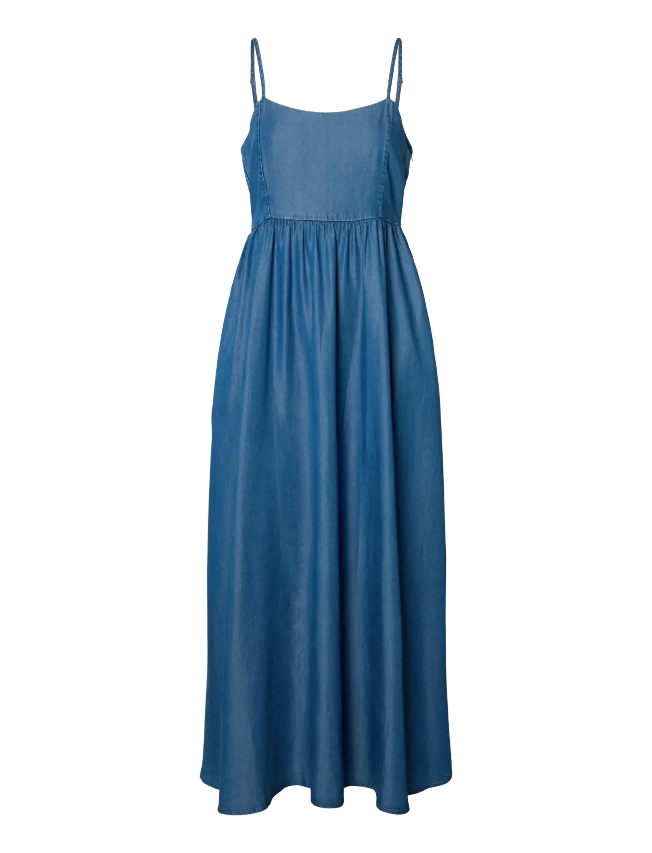 Selected - SLFJANNA REGULAR SL ANKLE DRESS B - robes longues - medium blue denim - 1