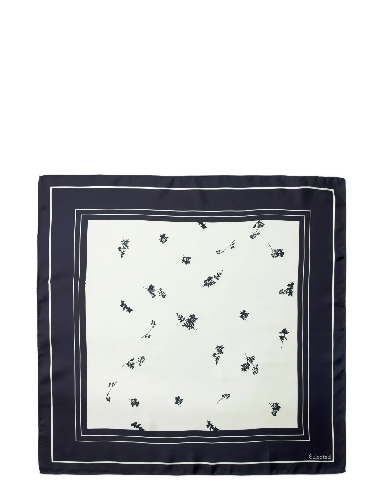 Selected - SLFSARA SILK SCARF - tynde tørklæder - egret - 1