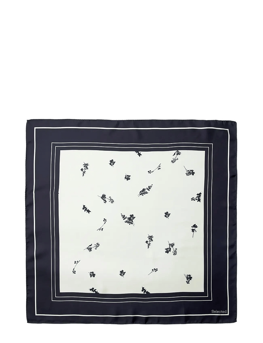 Selected - SLFSARA SILK SCARF - skarelės - egret - 1