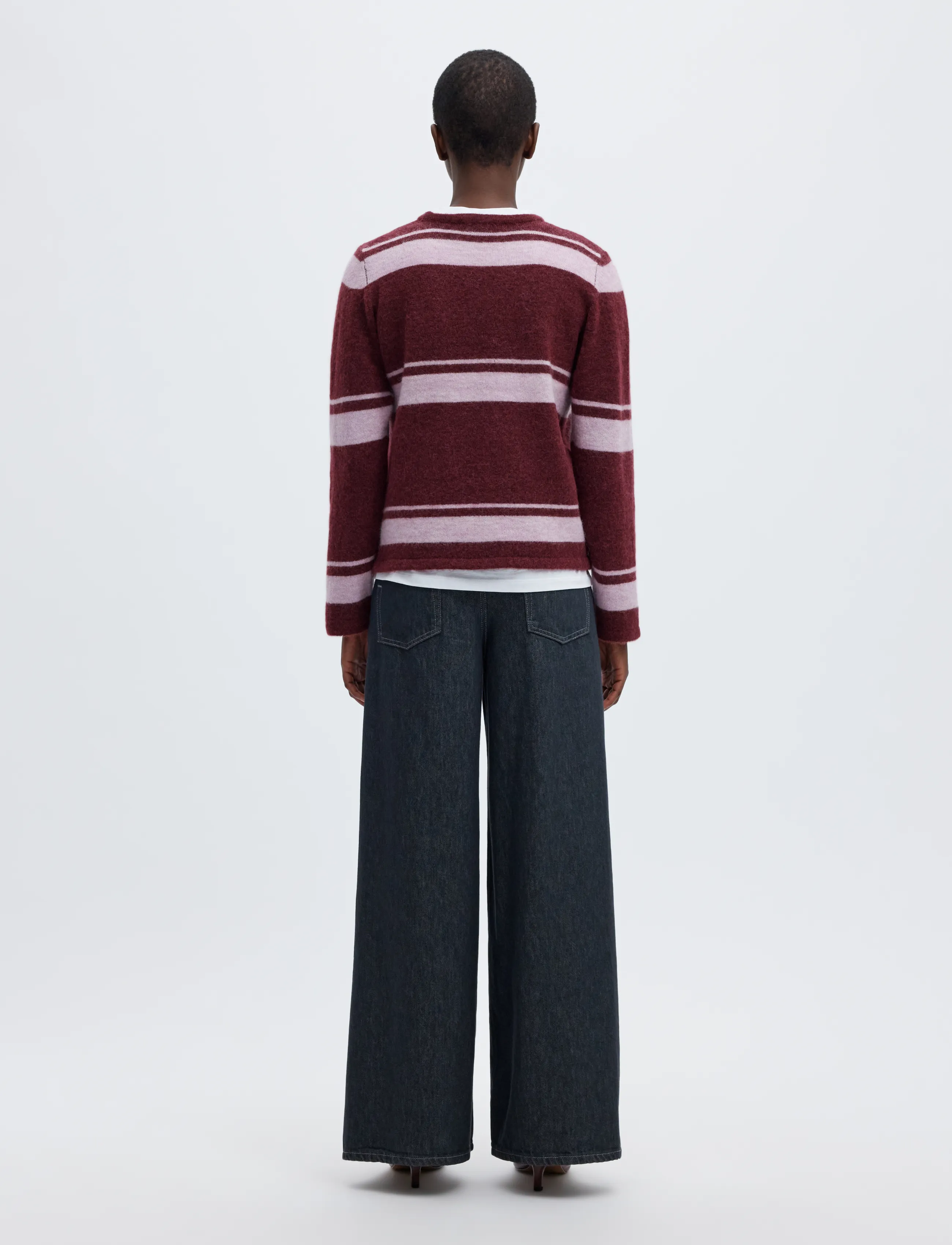 Selected - SLWLULU NEW LS KNIT O-NECK NOOS - pullover - tawny port - 2