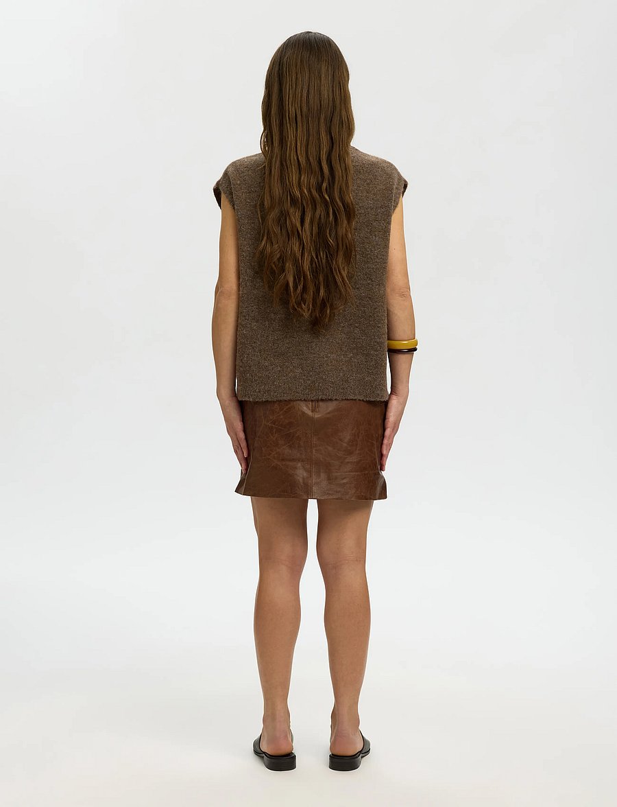 Selected - SLWLULU SL KNIT VEST NOOS - strickwesten - dachshund - 2