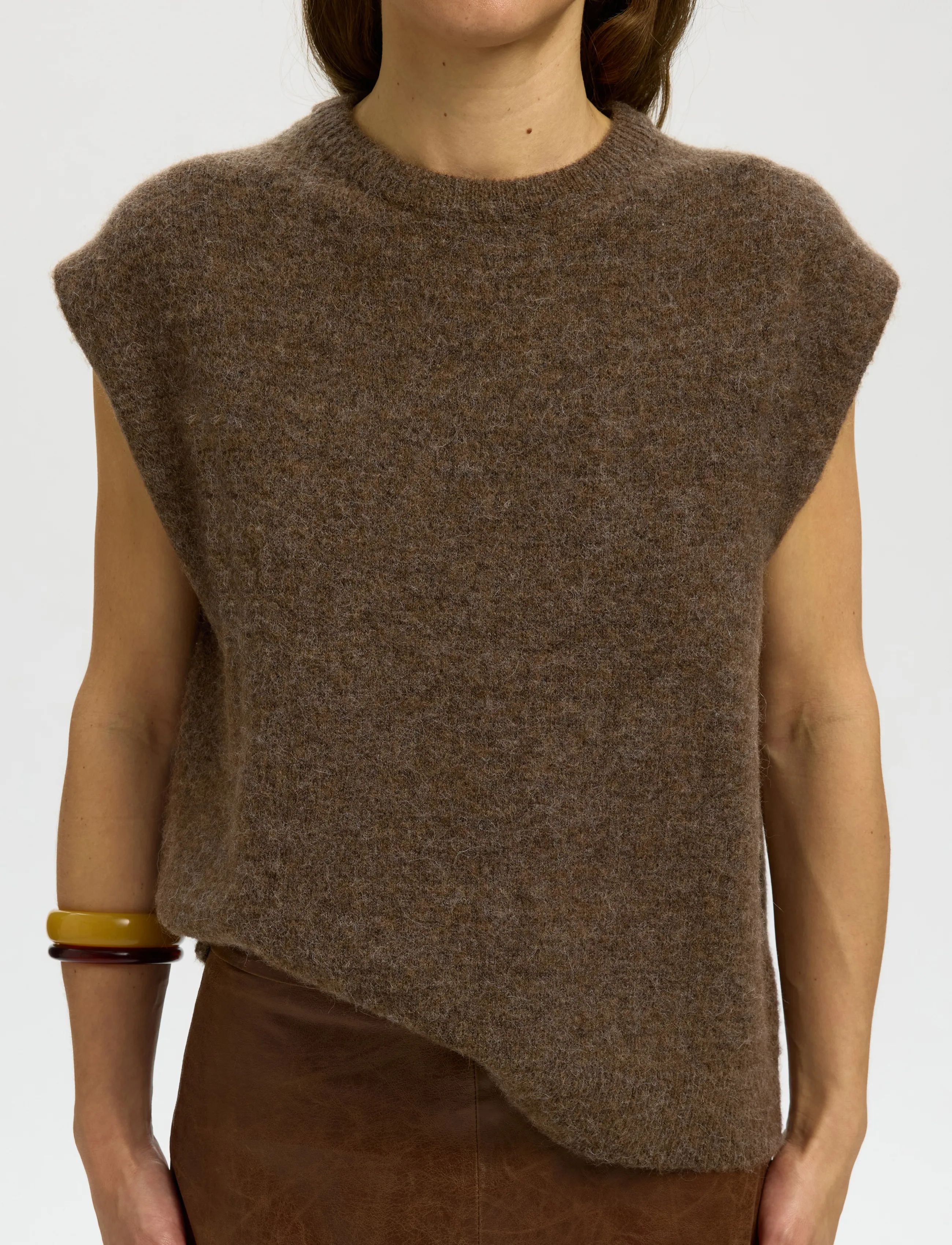 Selected - SLWLULU SL KNIT VEST NOOS - strickwesten - dachshund - 4