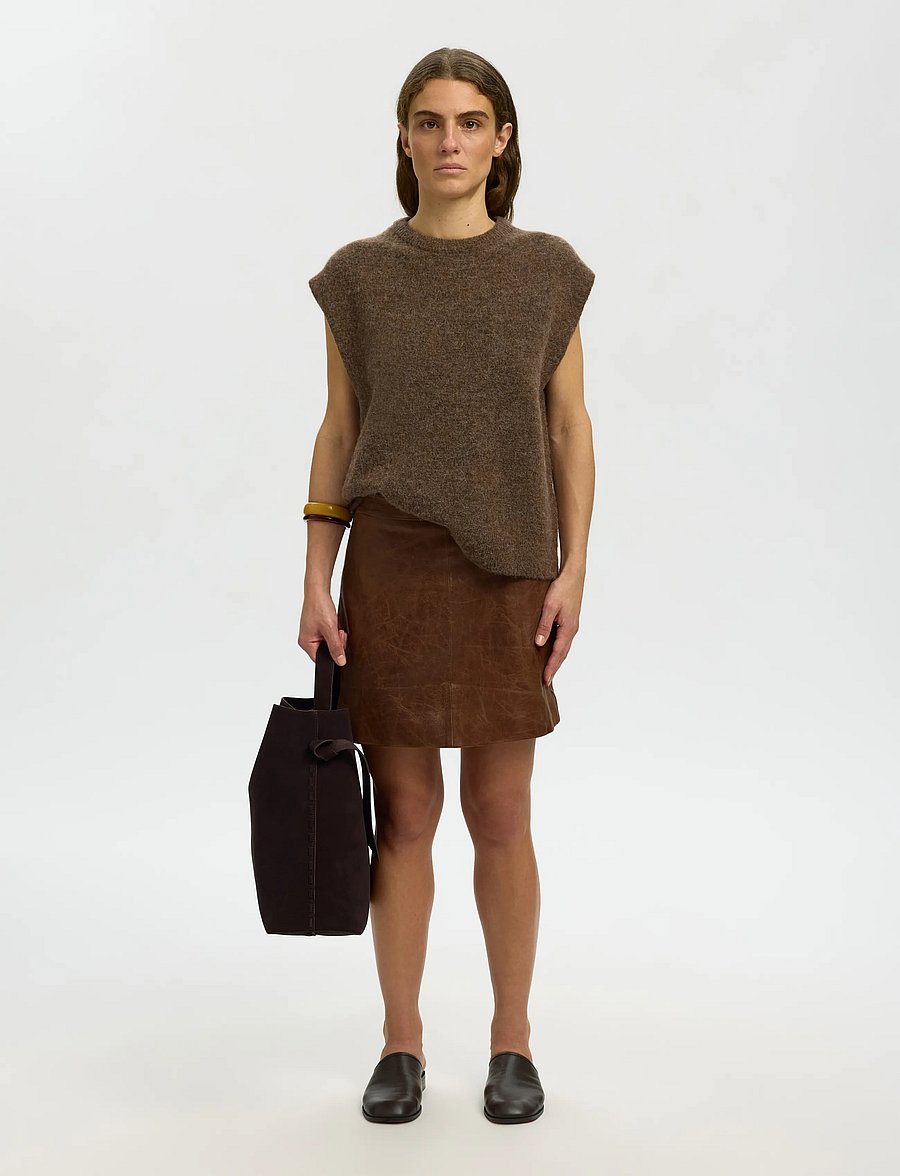 Selected - SLWLULU SL KNIT VEST NOOS - strickwesten - dachshund - 5
