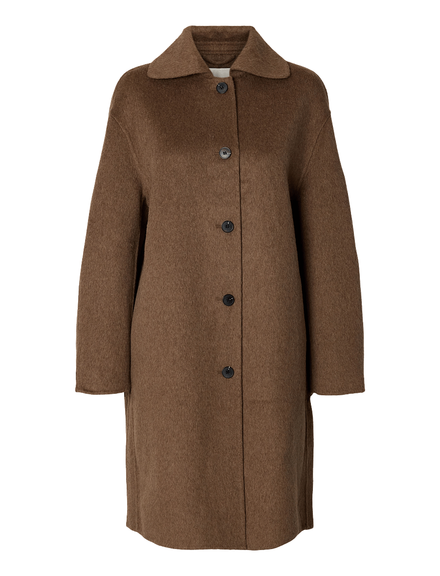 Selected - SLWGERI HANDMADE COAT #S - chocolate chip - 1