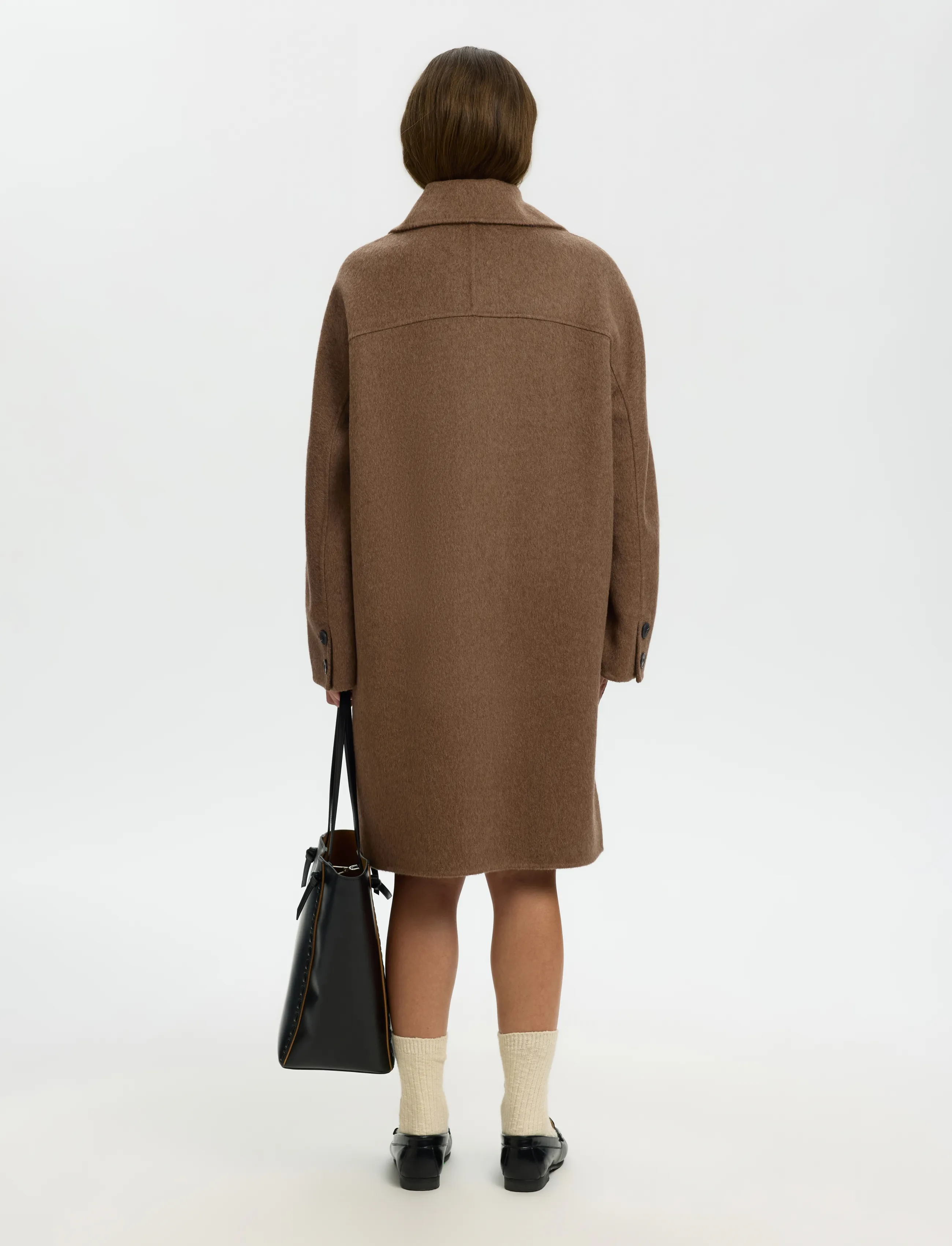 Selected - SLWGERI HANDMADE COAT #S - chocolate chip - 2