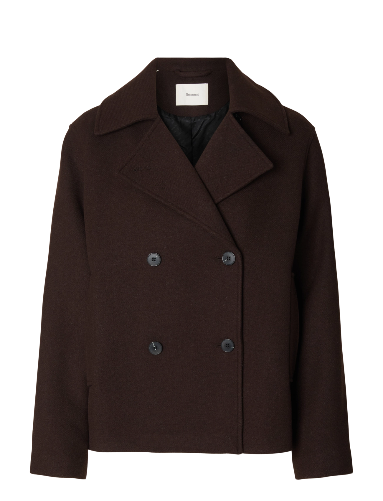 Selected - SLWZIA-ALMA WOOL BLEND JACKET NOOS - ulljackor - delicioso - 1
