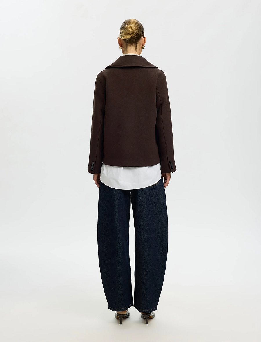 Selected - SLWZIA-ALMA WOOL BLEND JACKET NOOS - ulljackor - delicioso - 2