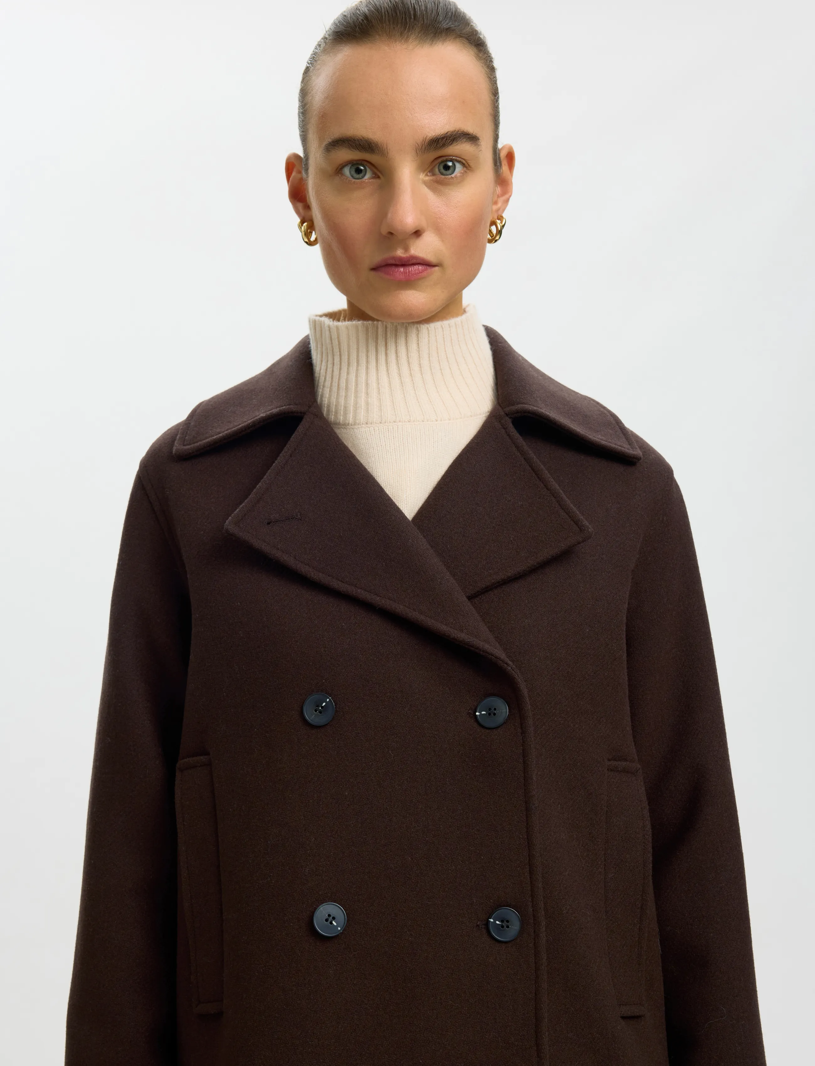 Selected - SLWZIA-ALMA WOOL BLEND JACKET NOOS - ulljackor - delicioso - 4