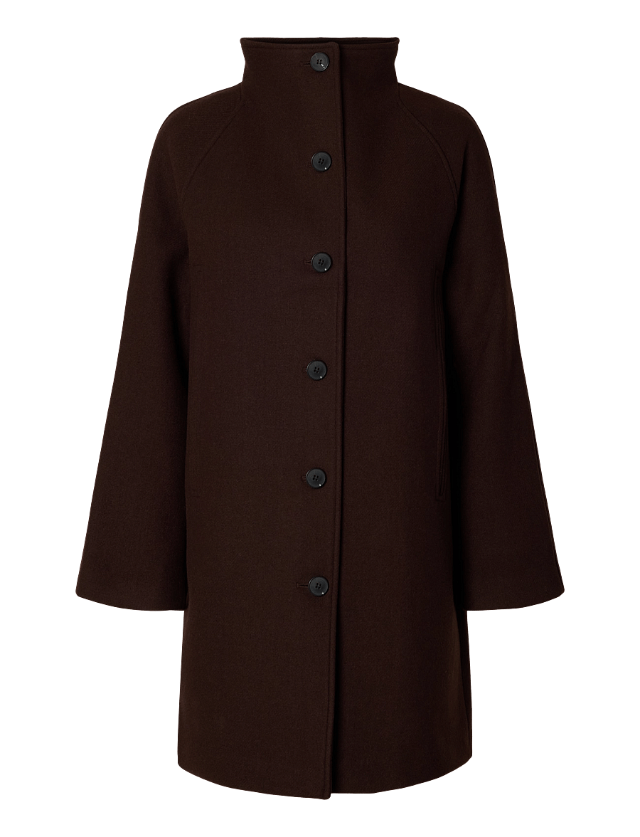 Selected - SLWZIA-VINNI WOOL BLEND COAT NOOS - winterjacken - delicioso - 1