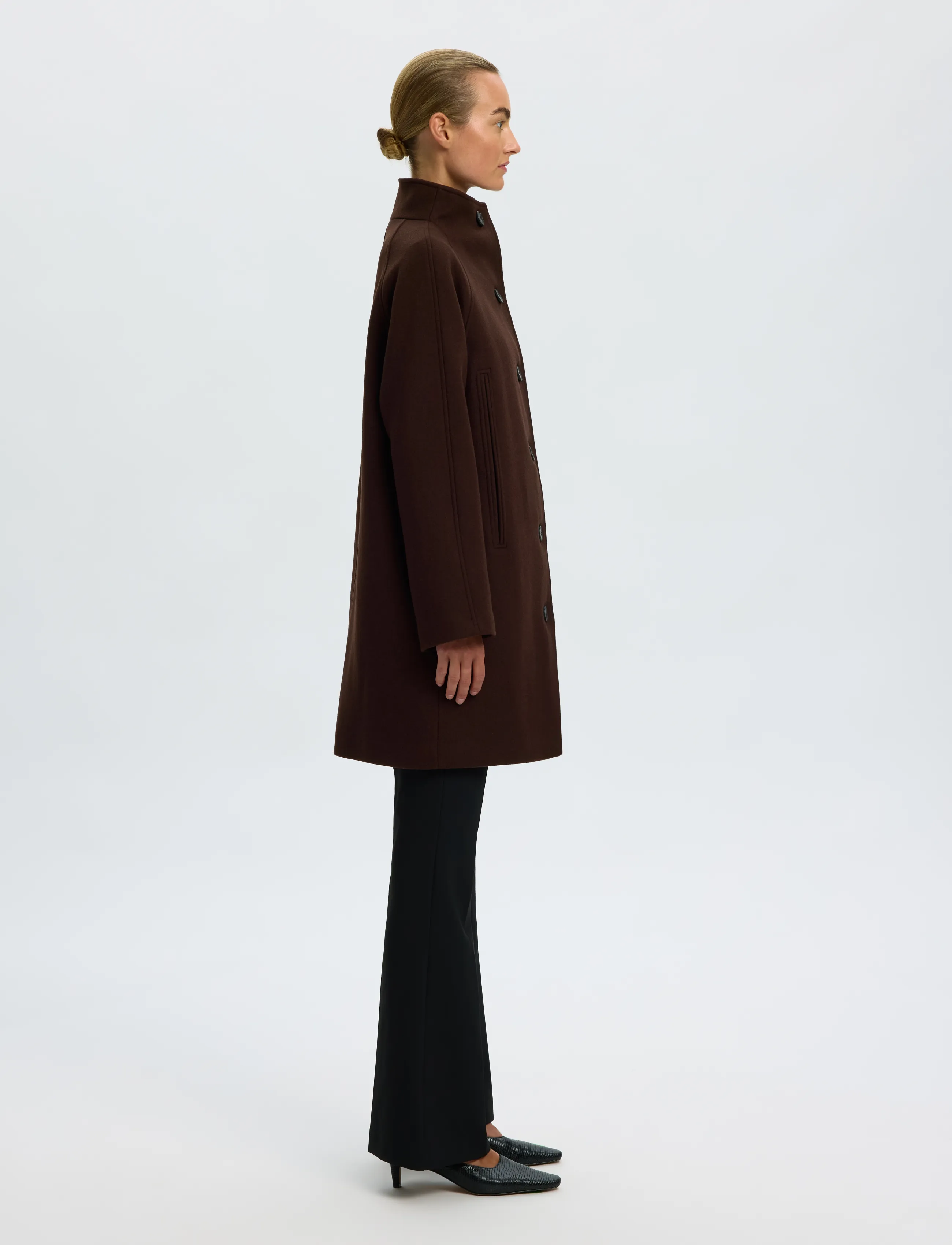 Selected - SLWZIA-VINNI WOOL BLEND COAT NOOS - winterjacken - delicioso - 3