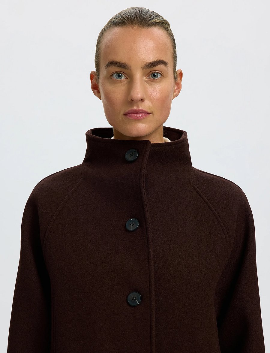 Selected - SLWZIA-VINNI WOOL BLEND COAT NOOS - winterjacken - delicioso - 4