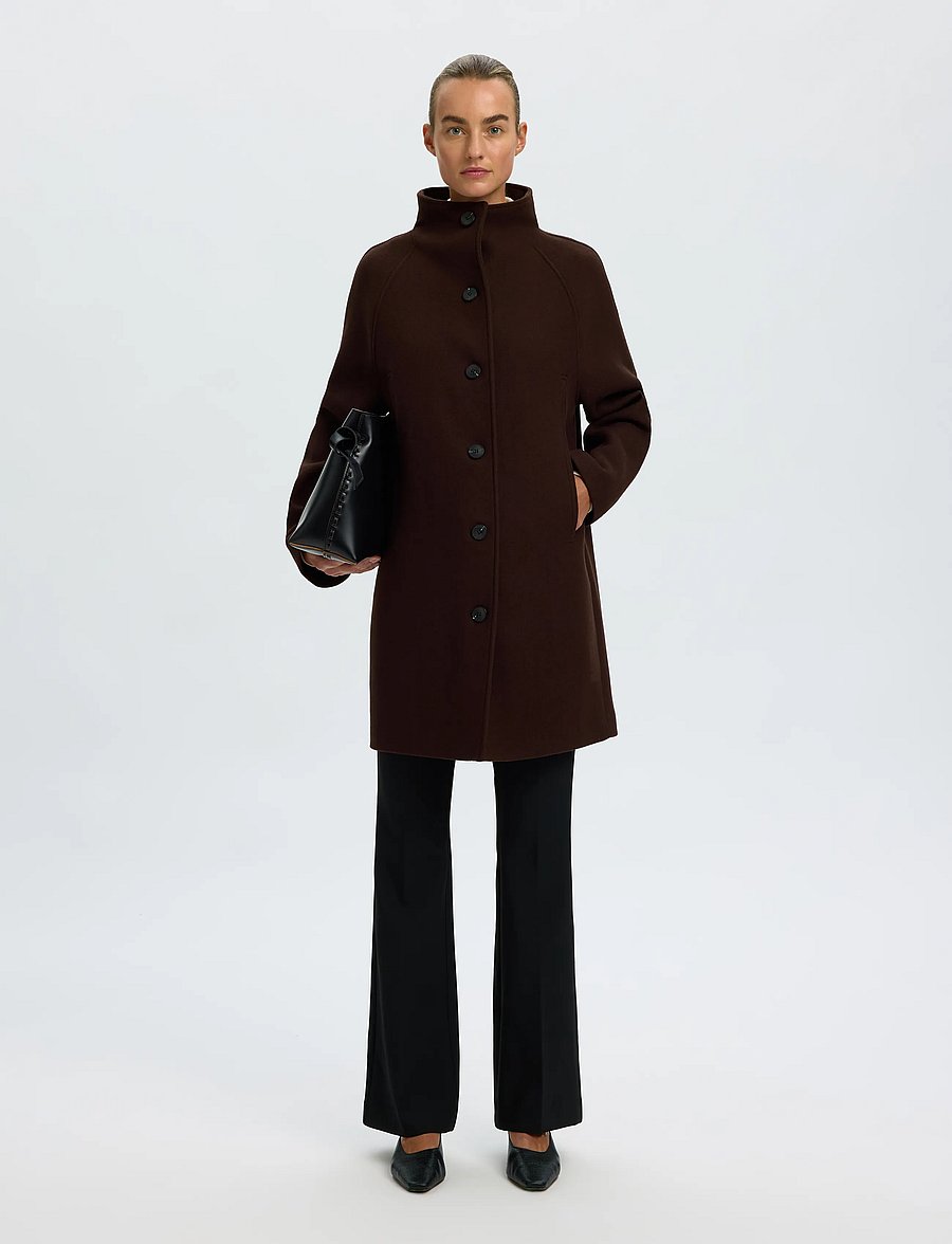 Selected - SLWZIA-VINNI WOOL BLEND COAT NOOS - winterjacken - delicioso - 5