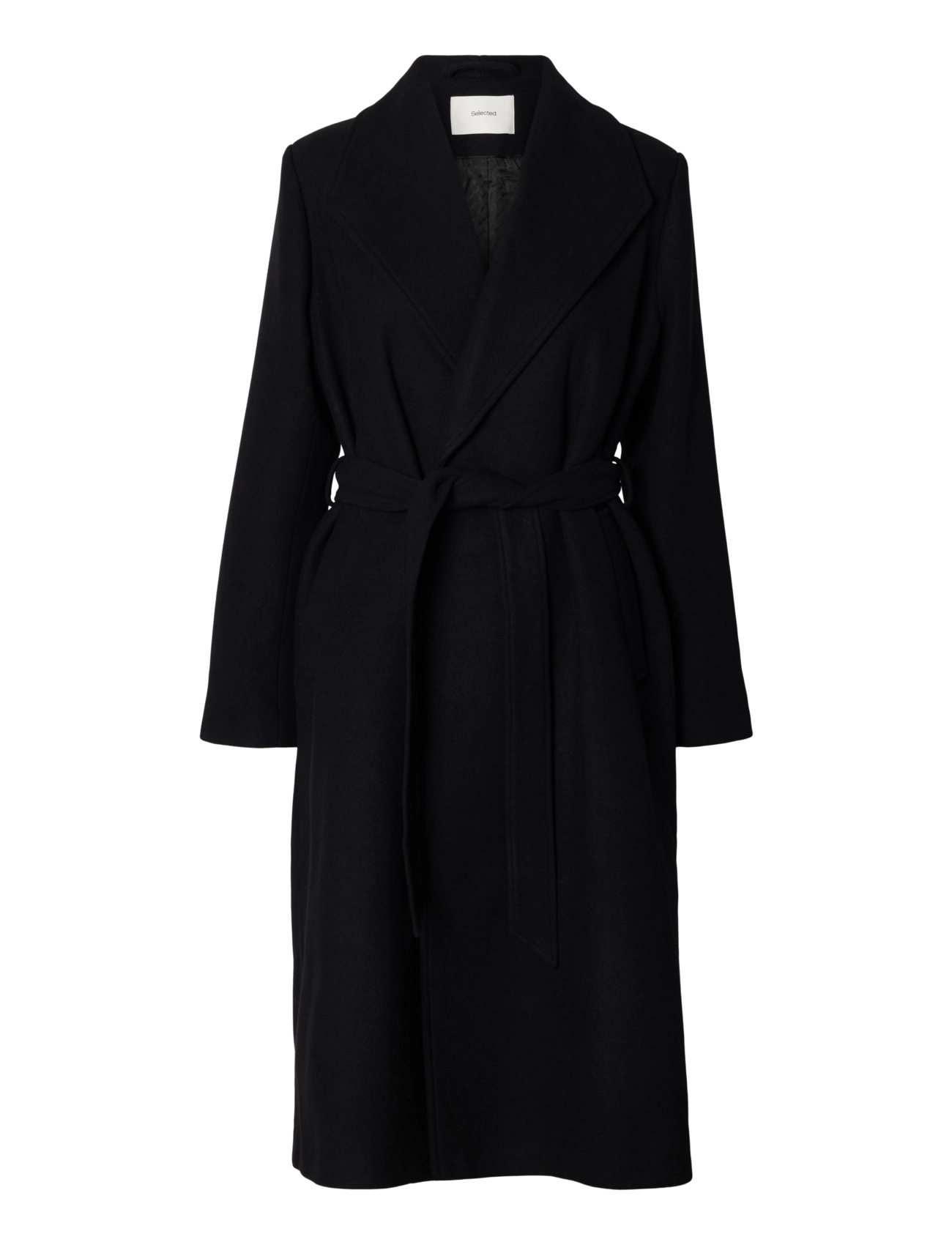 Selected - SLWZIA-ROSA WOOL BLEND COAT NOOS - black - 1
