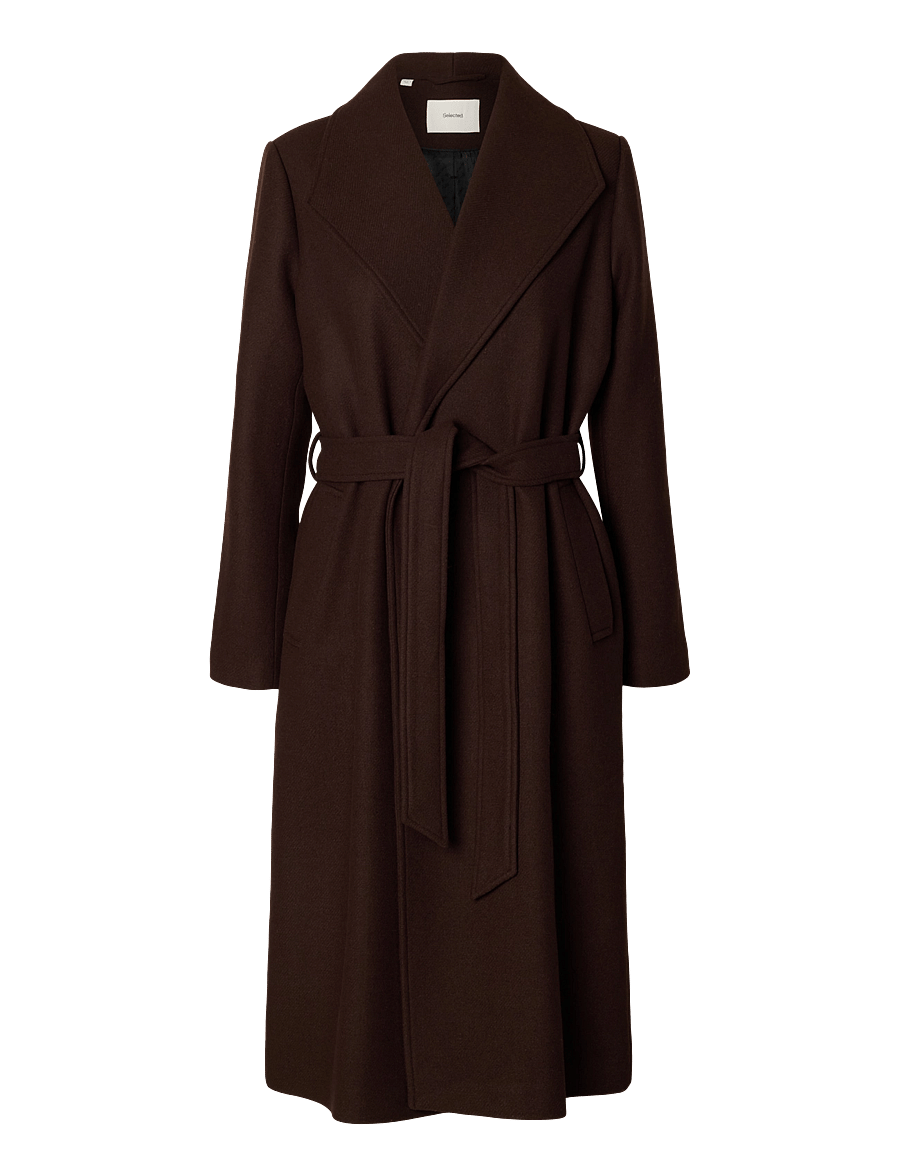 Selected - SLWZIA-ROSA WOOL BLEND COAT NOOS - talvejoped - delicioso - 1