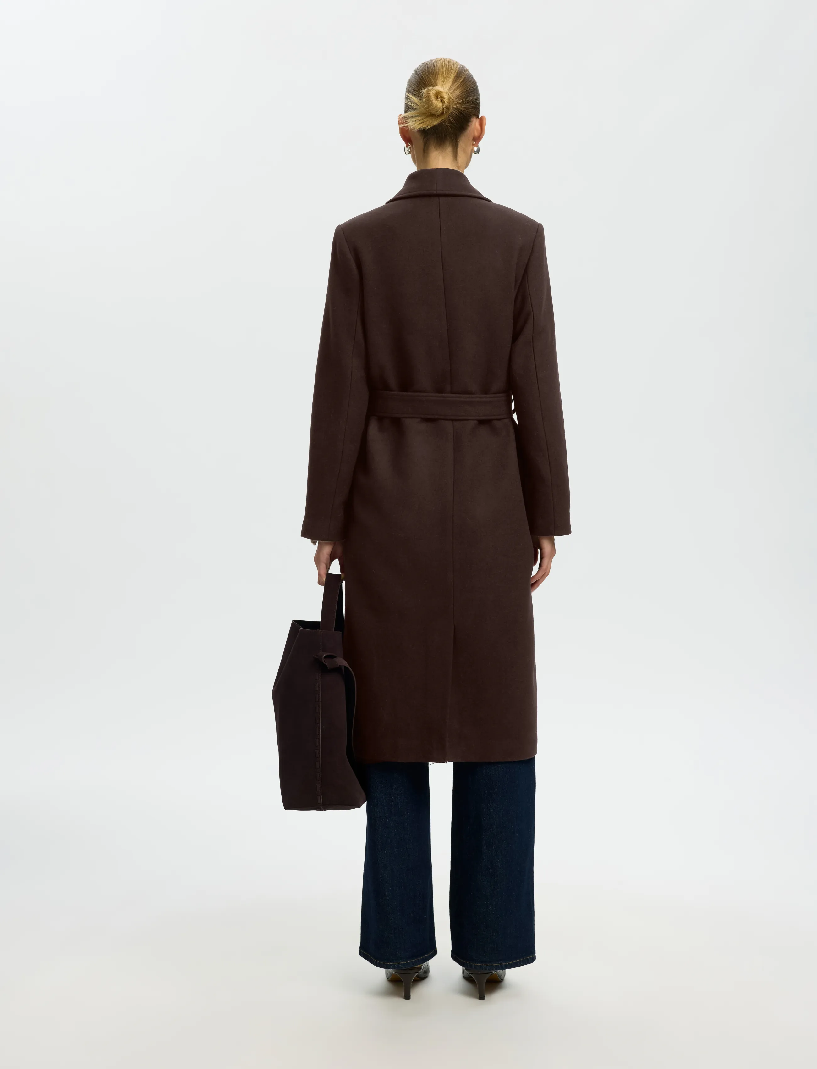 Selected - SLWZIA-ROSA WOOL BLEND COAT NOOS - talvejoped - delicioso - 2