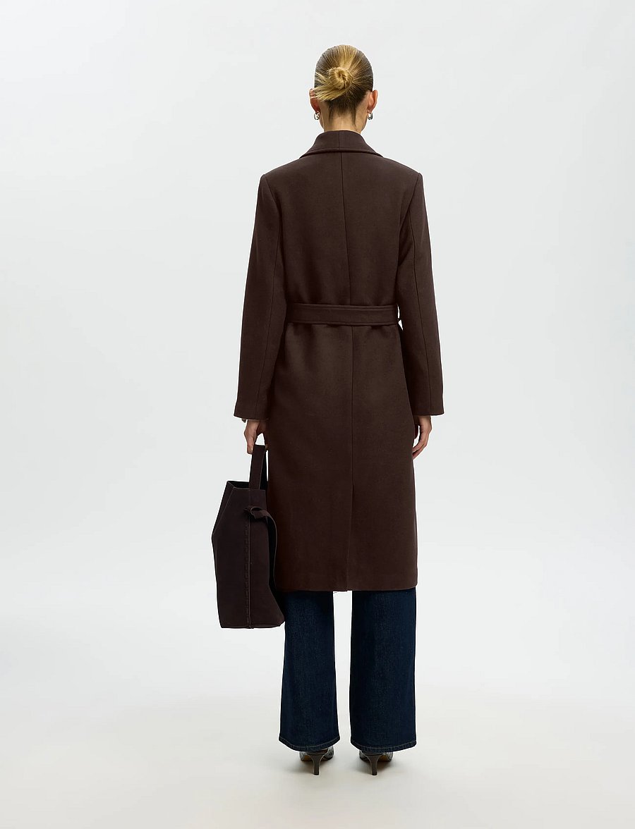 Selected - SLWZIA-ROSA WOOL BLEND COAT NOOS - talvejoped - delicioso - 2