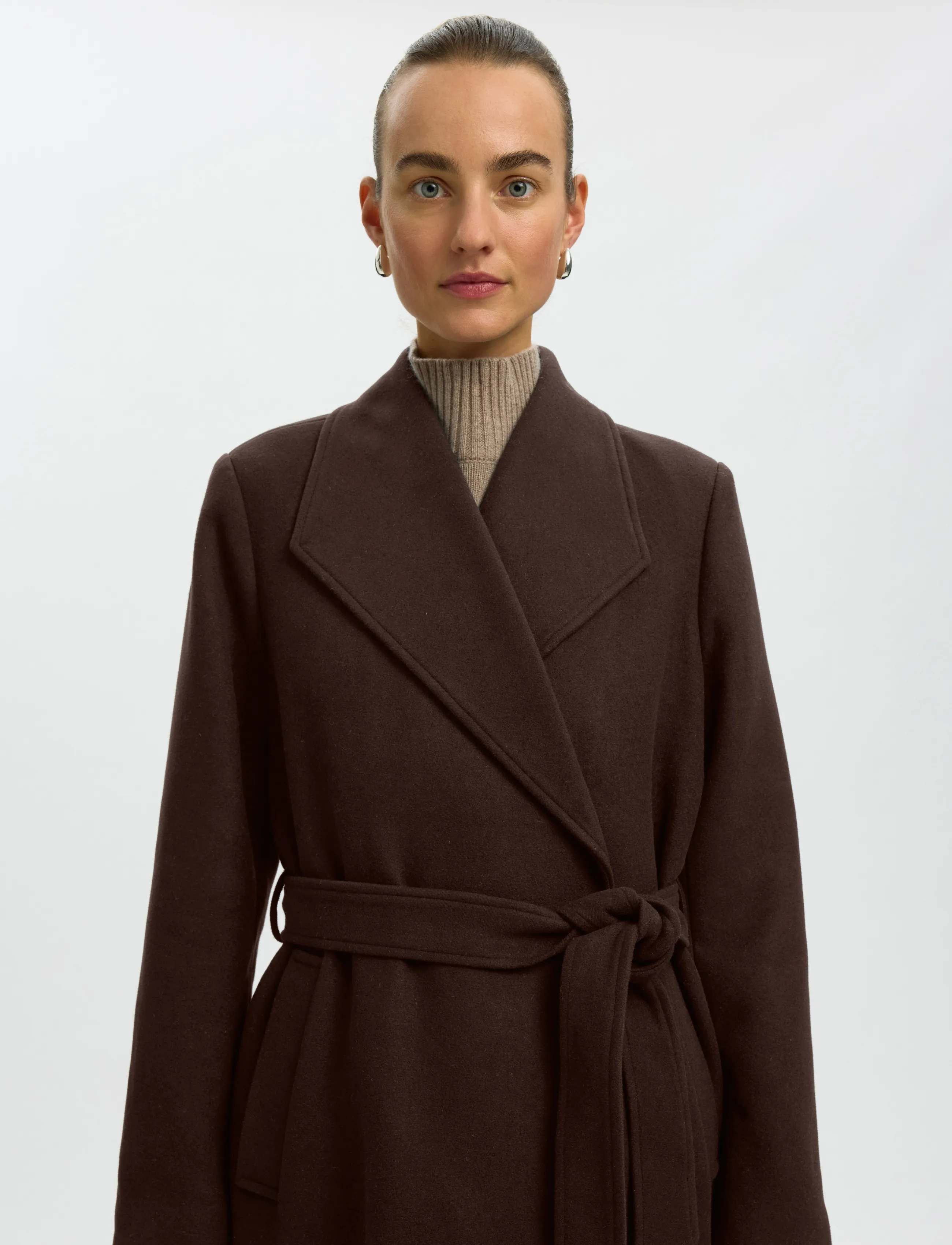 Selected - SLWZIA-ROSA WOOL BLEND COAT NOOS - talvejoped - delicioso - 4