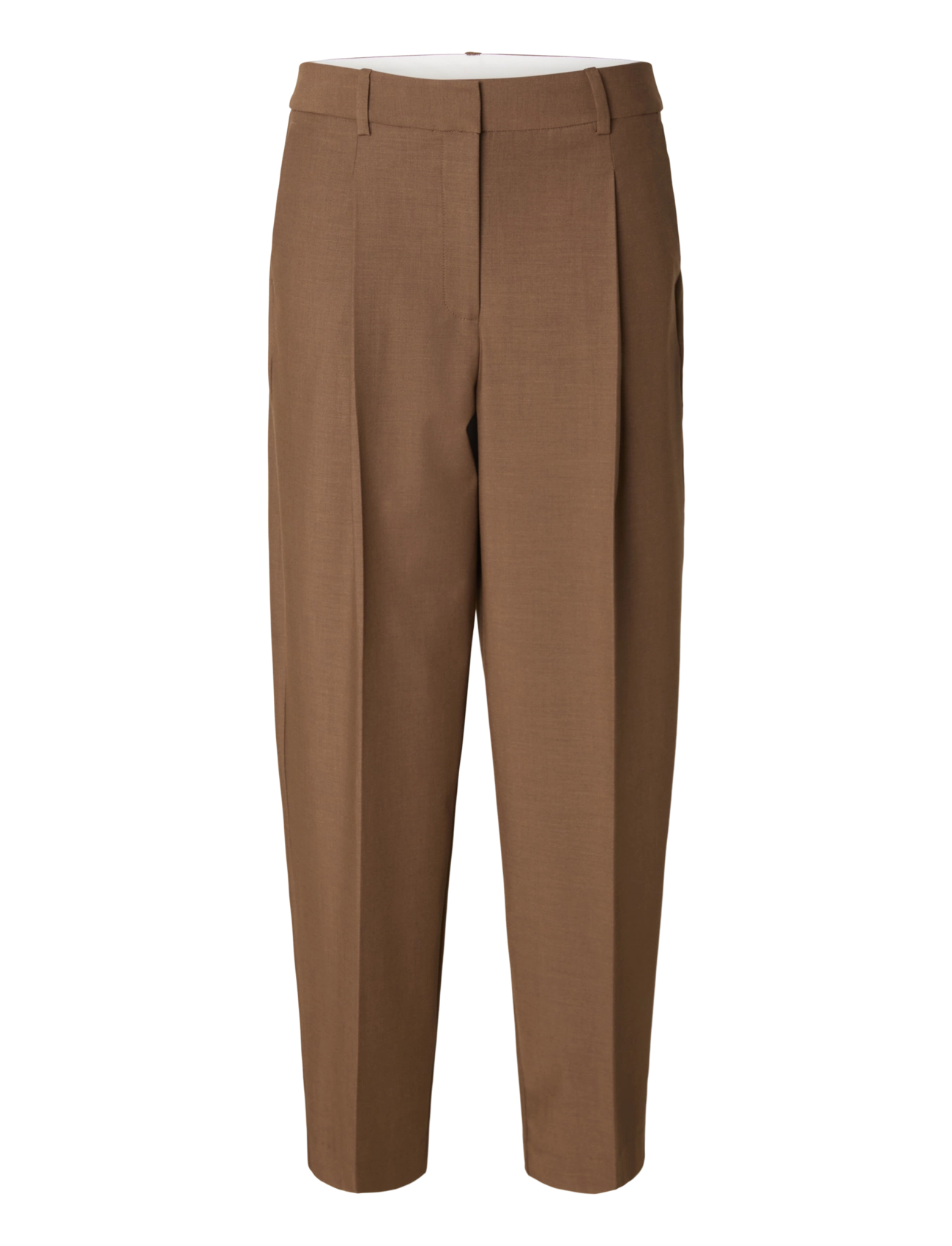 Selected - SLWBARREL SIGNE PANT - toffee - 1