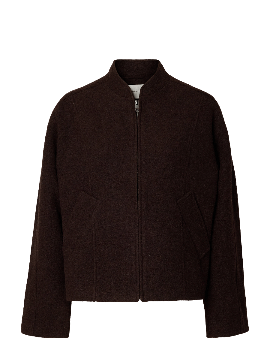Selected - SLWJACQUELINE WOOL BLEND JACKET NOOS - uldjakker - delicioso - 1