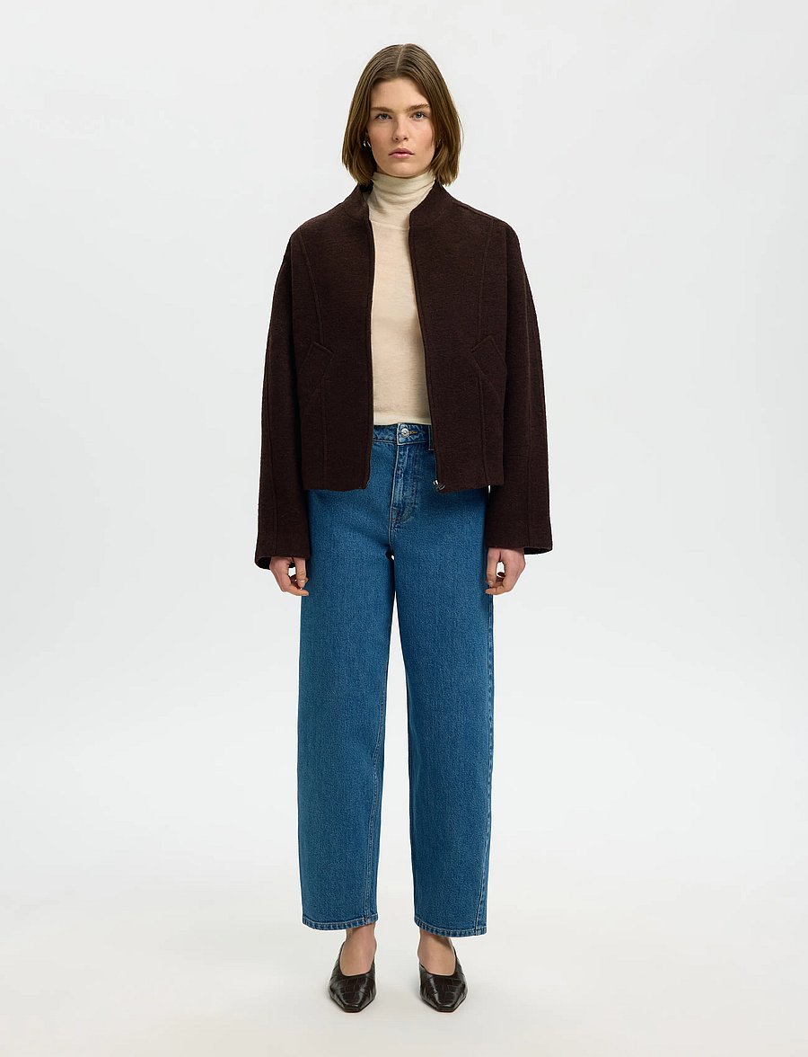 Selected - SLWJACQUELINE WOOL BLEND JACKET NOOS - uldjakker - delicioso - 3