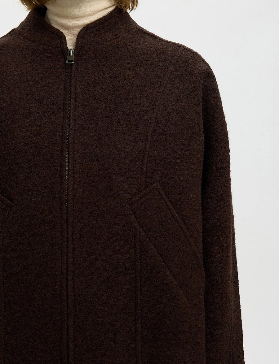 Selected - SLWJACQUELINE WOOL BLEND JACKET NOOS - uldjakker - delicioso - 4