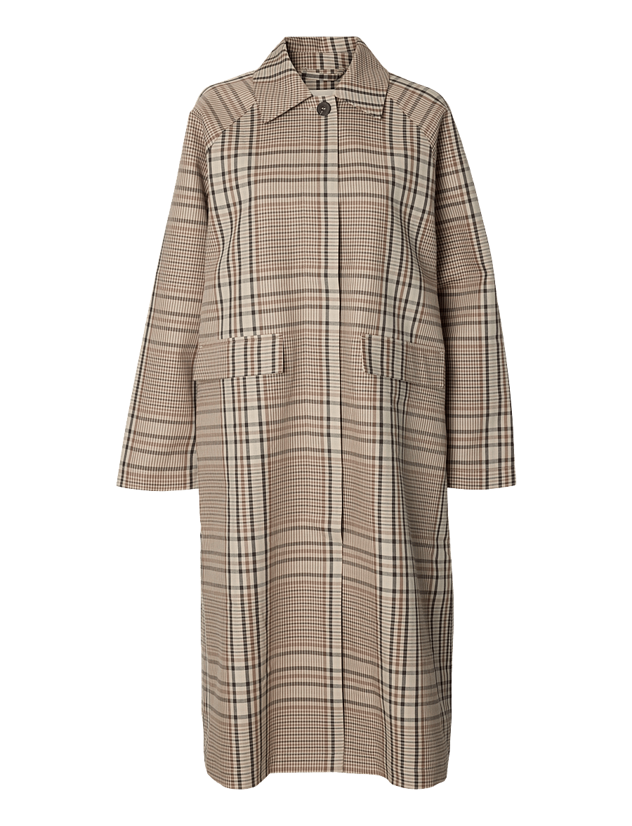 Selected - SLWSPENCER TRENCH COAT #S - vihmamantlid - peat - 0