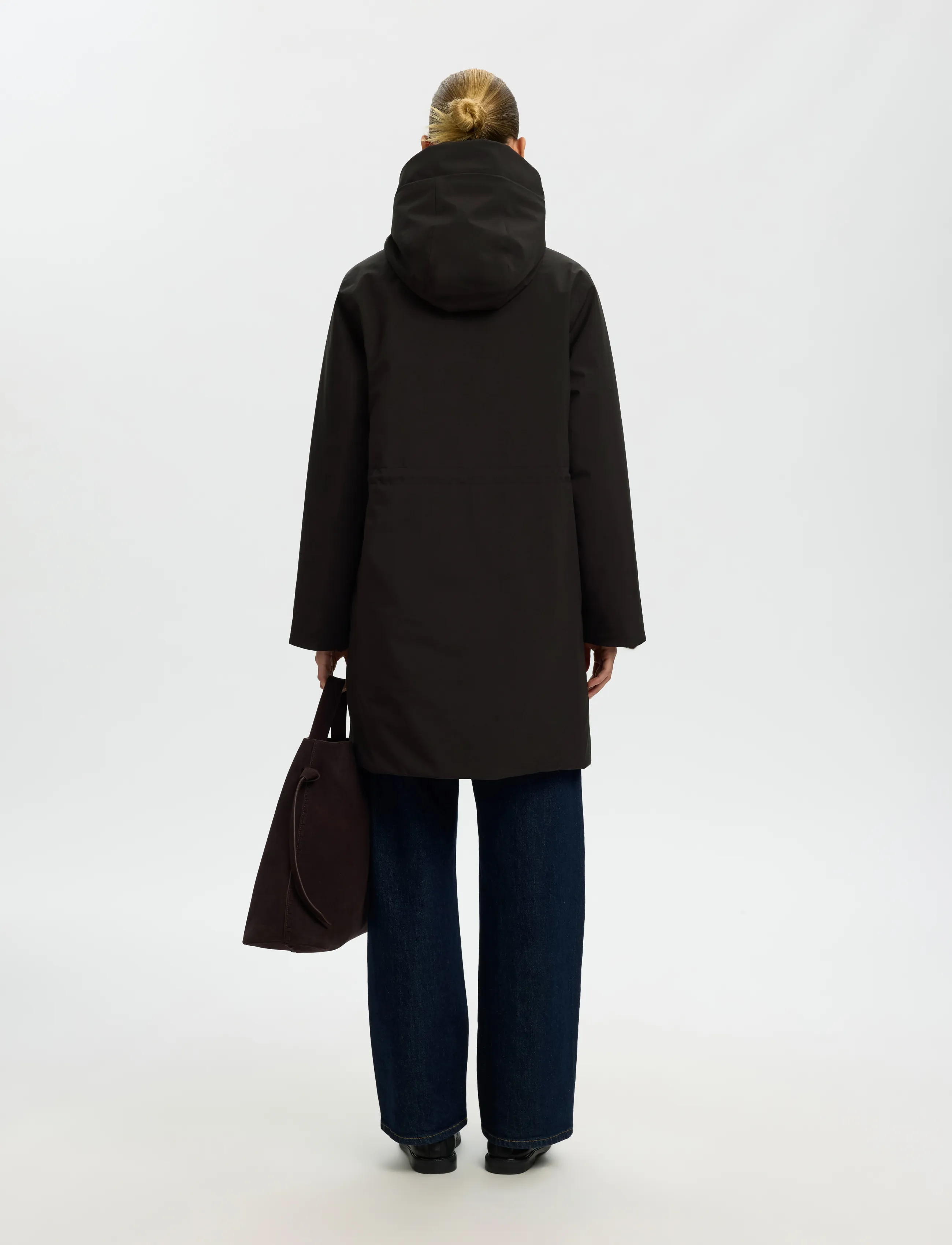 Selected - SLWFRANCINE URBAN TECH PARKA - parkas - black - 2