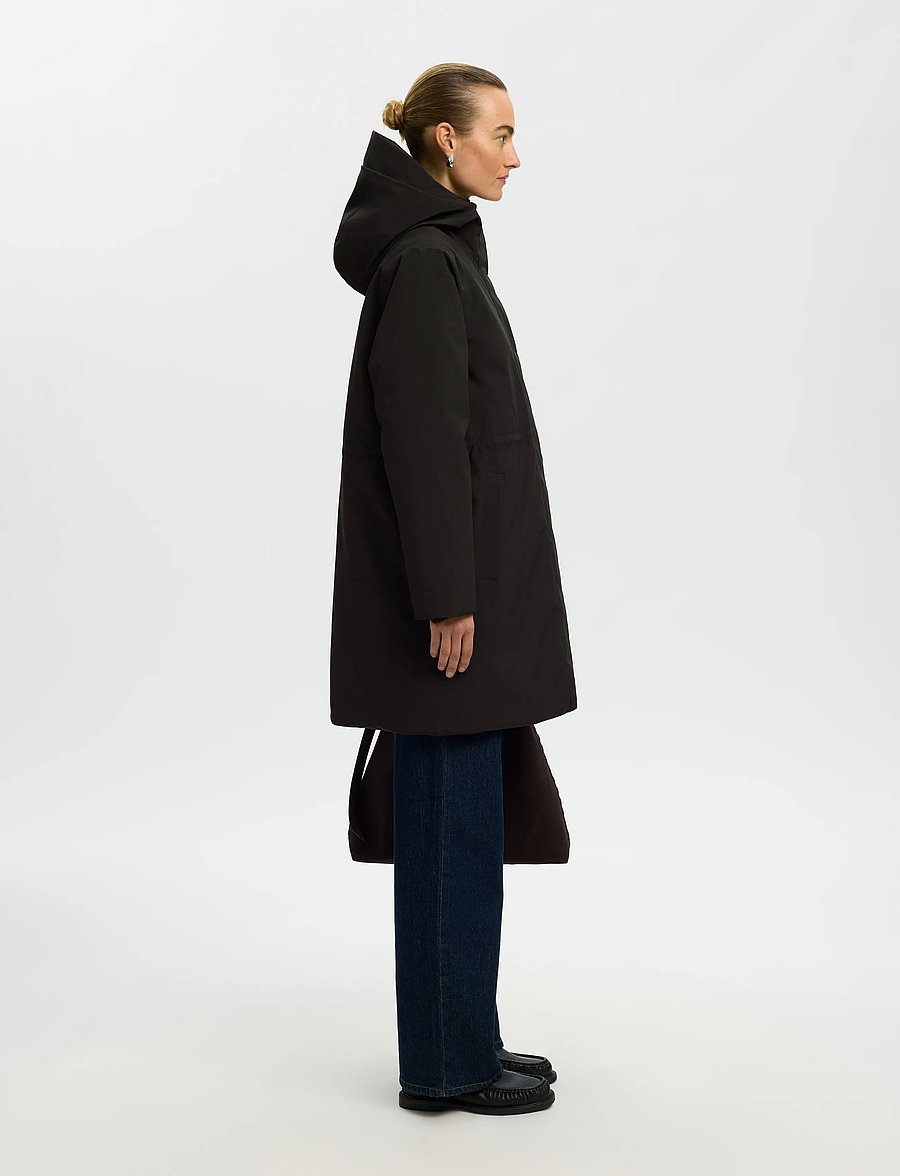 Selected - SLWFRANCINE URBAN TECH PARKA - parkas - black - 3