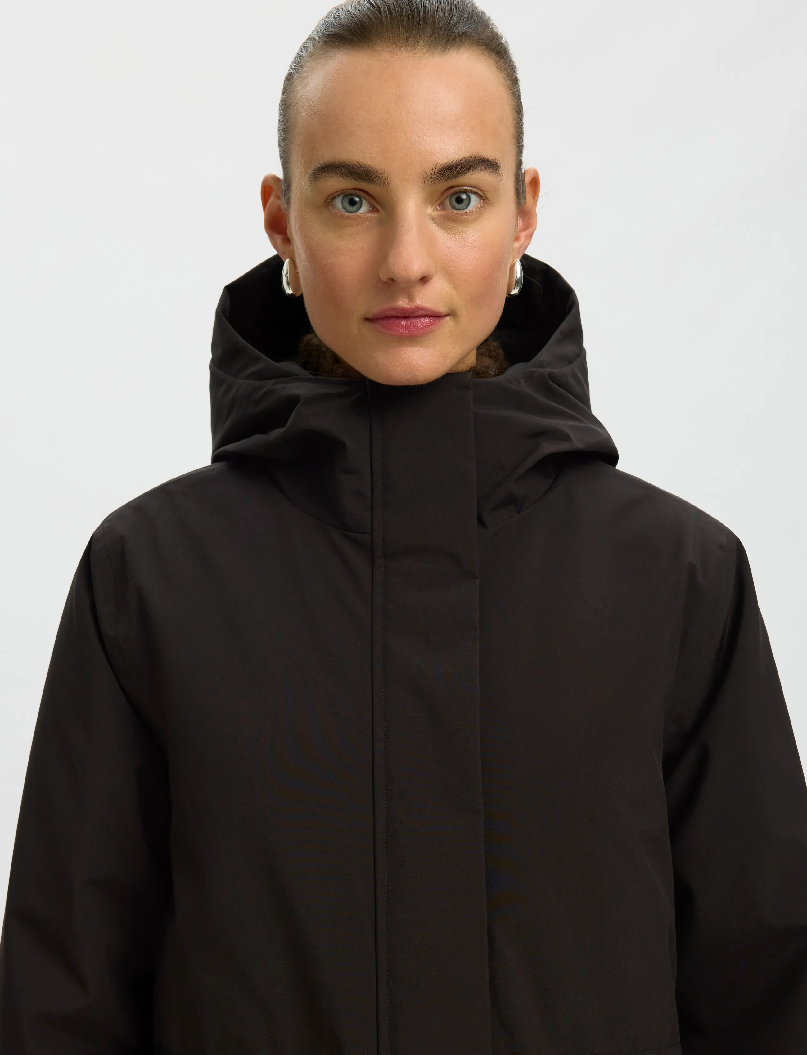 Selected - SLWFRANCINE URBAN TECH PARKA - parkas - black - 4