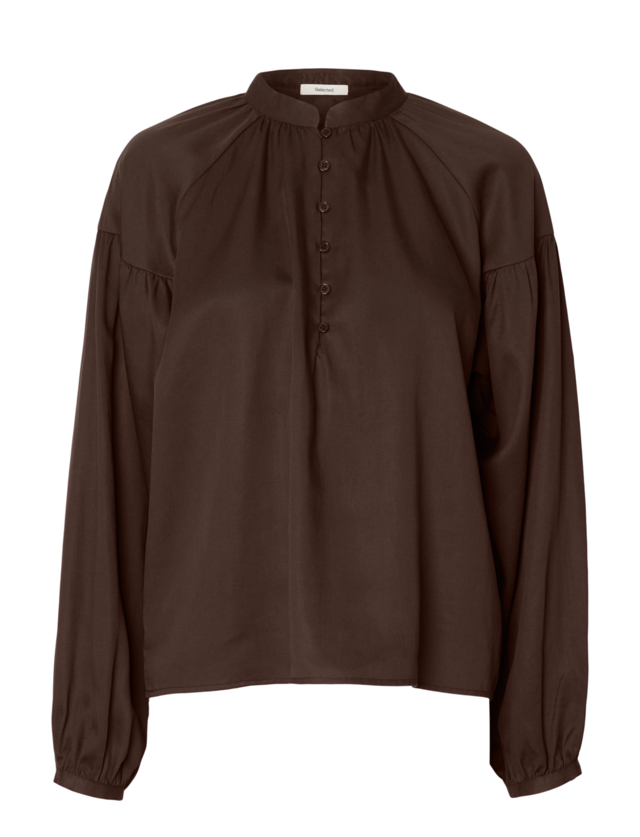 Selected SLWDONNA LS SHIRT NOOS - Pluusid - DELICIOSO / brown