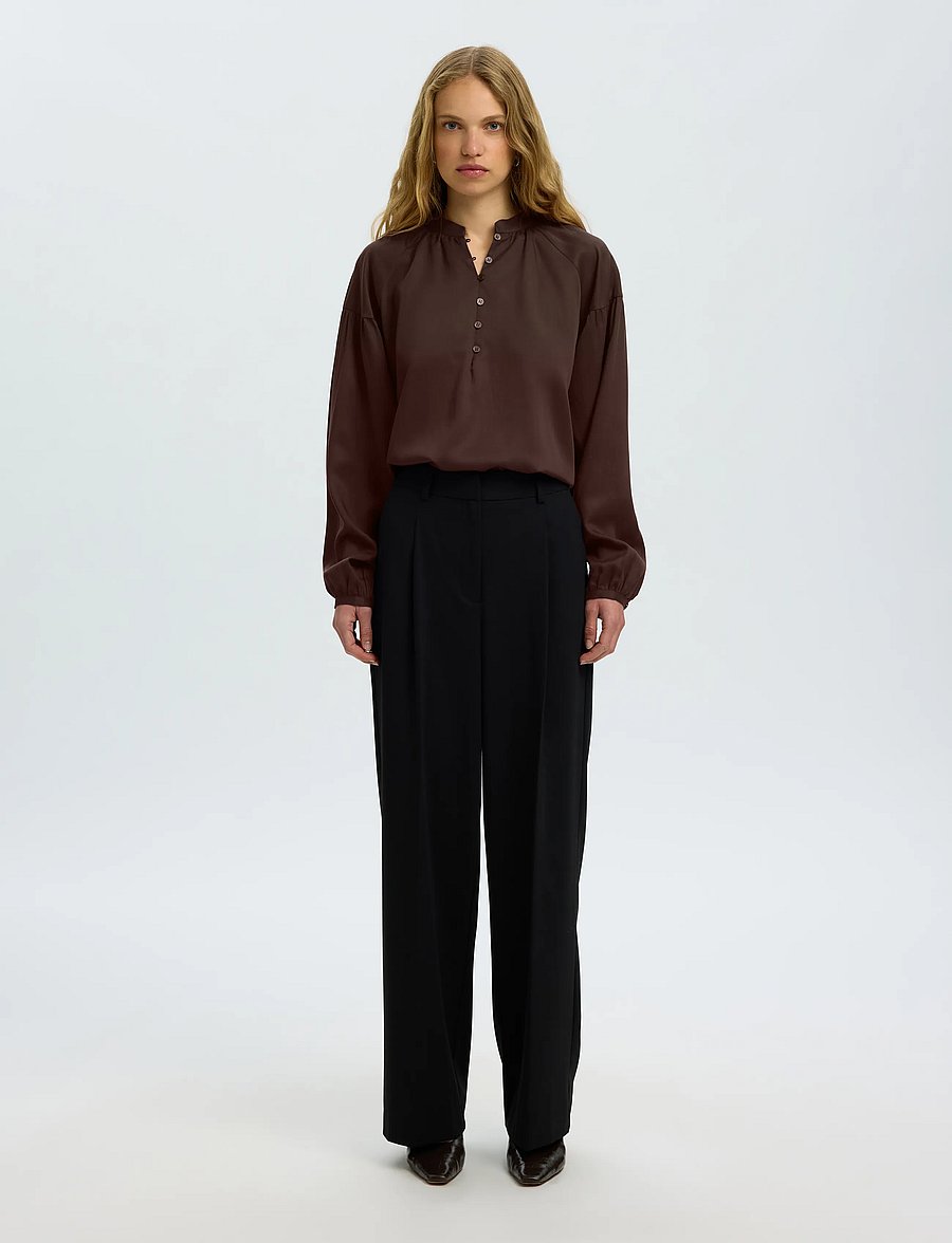 Selected - SLWDONNA LS SHIRT NOOS - delicioso - 3