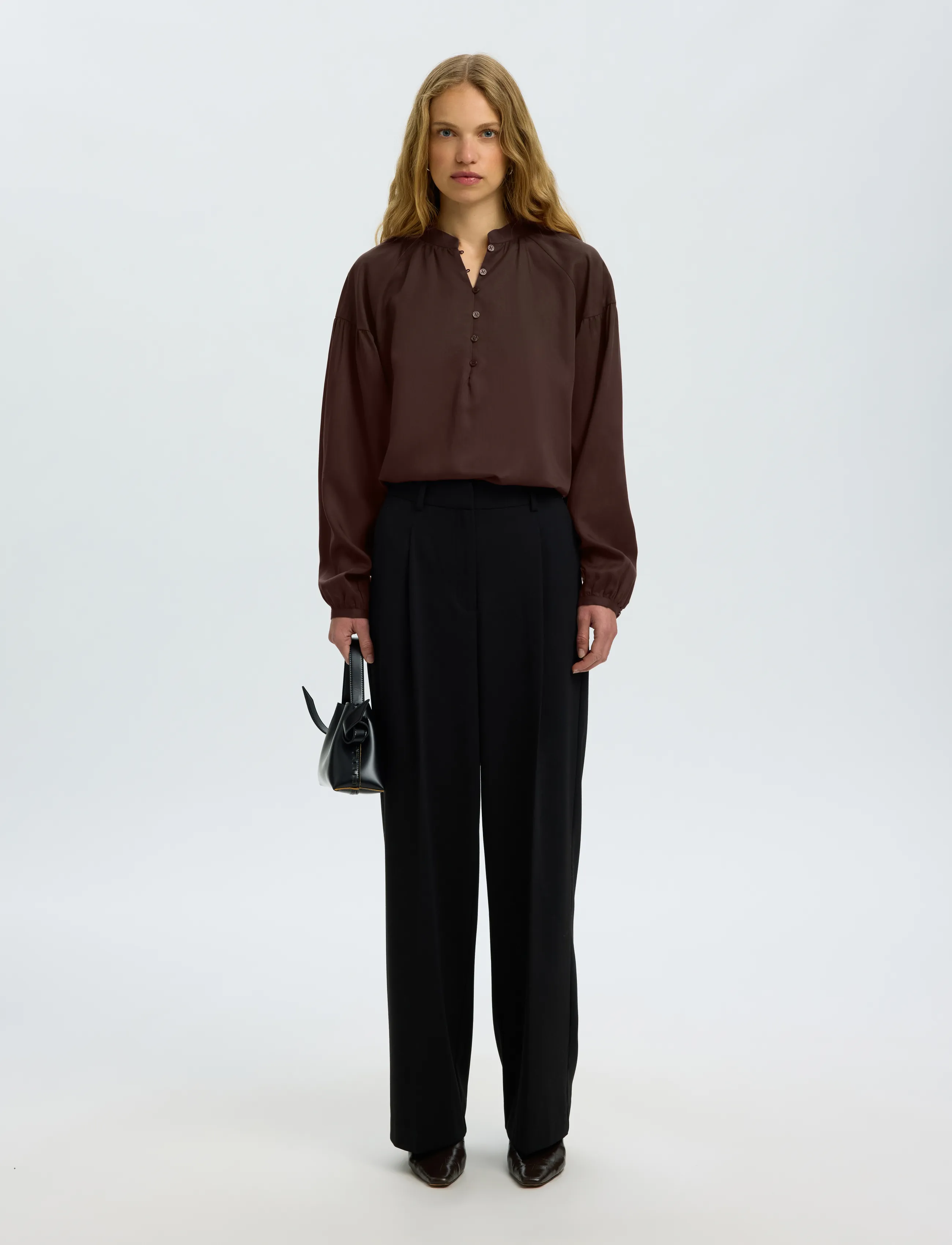 Selected - SLWDONNA LS SHIRT NOOS - pikkade varrukatega särgid - delicioso - 5
