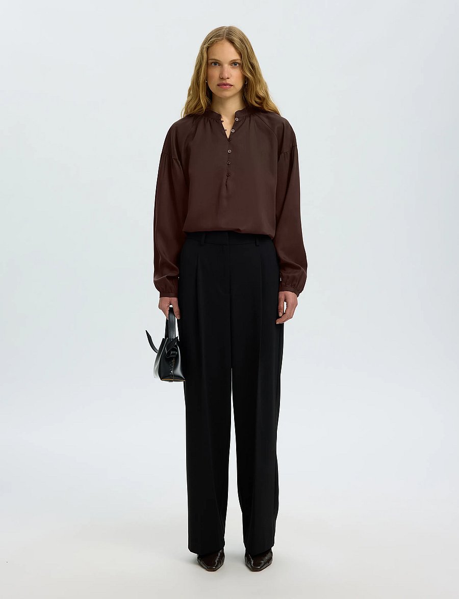 Selected - SLWDONNA LS SHIRT NOOS - delicioso - 5