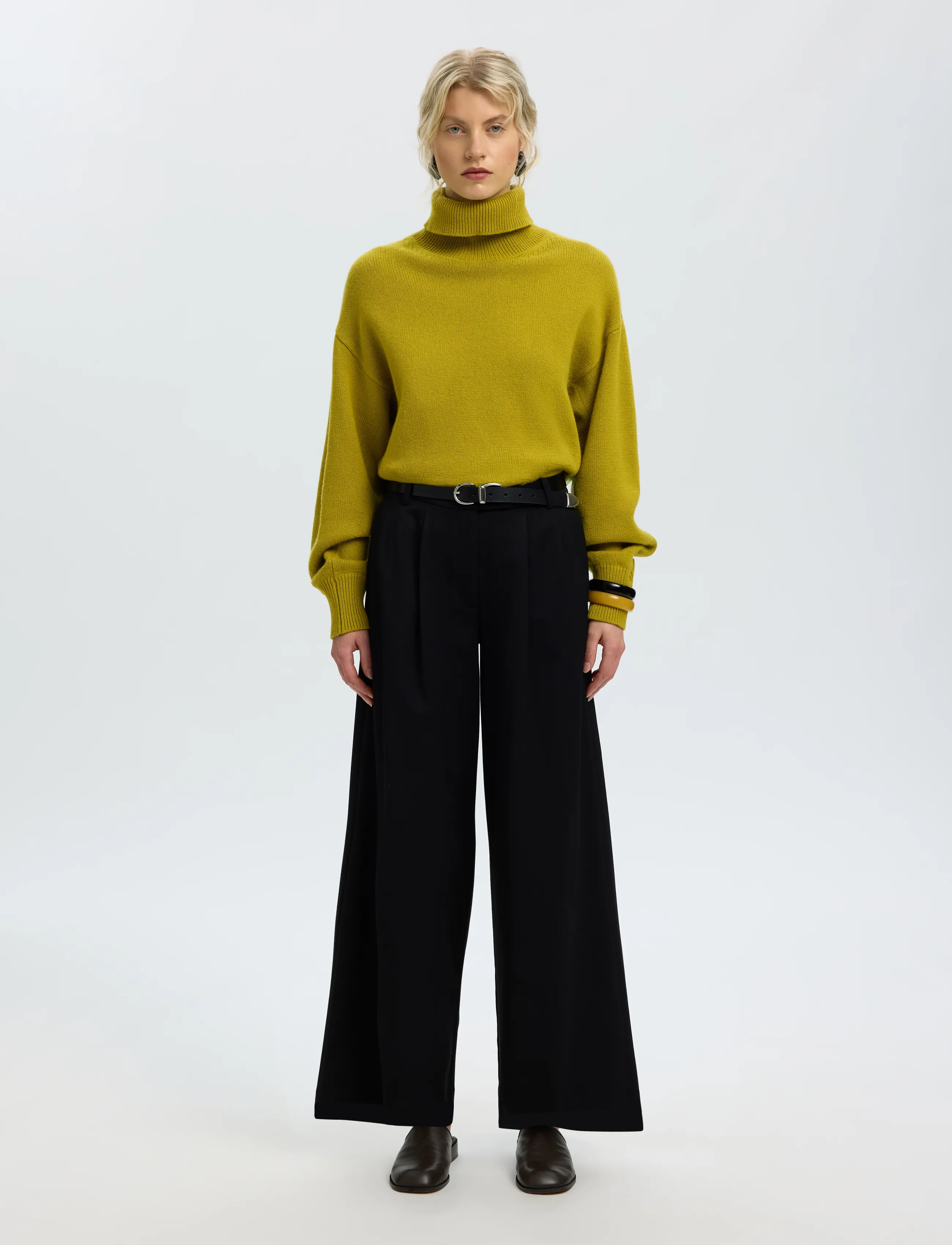 SELECTED Slwellie Ls Knit Roll Neck polotröjor dam – bild 3