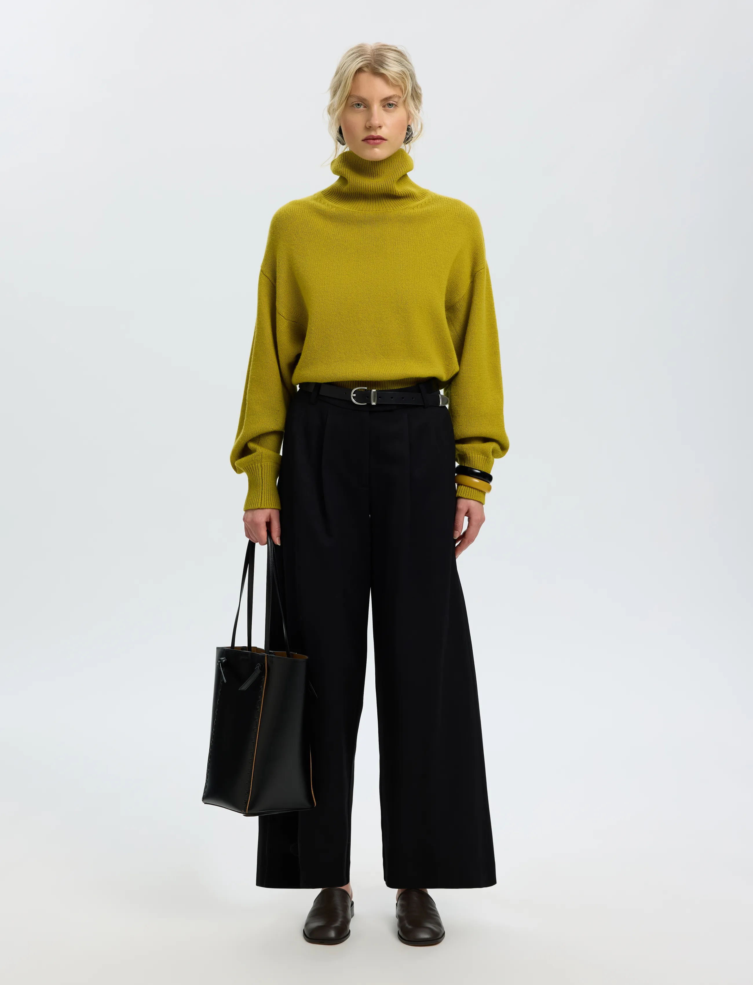 SELECTED Slwellie Ls Knit Roll Neck polotröjor dam – bild 5