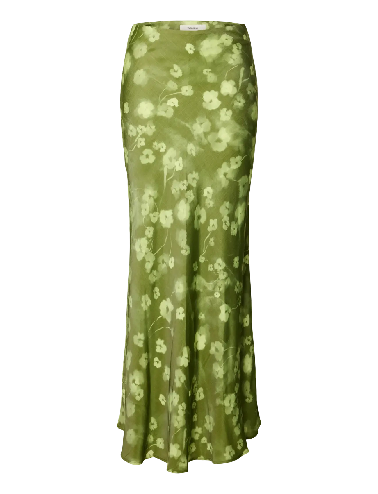 Selected SLFGIONA-LENA HW ANKLE SKIRT B - Muotitrendit - LINT / khaki/green