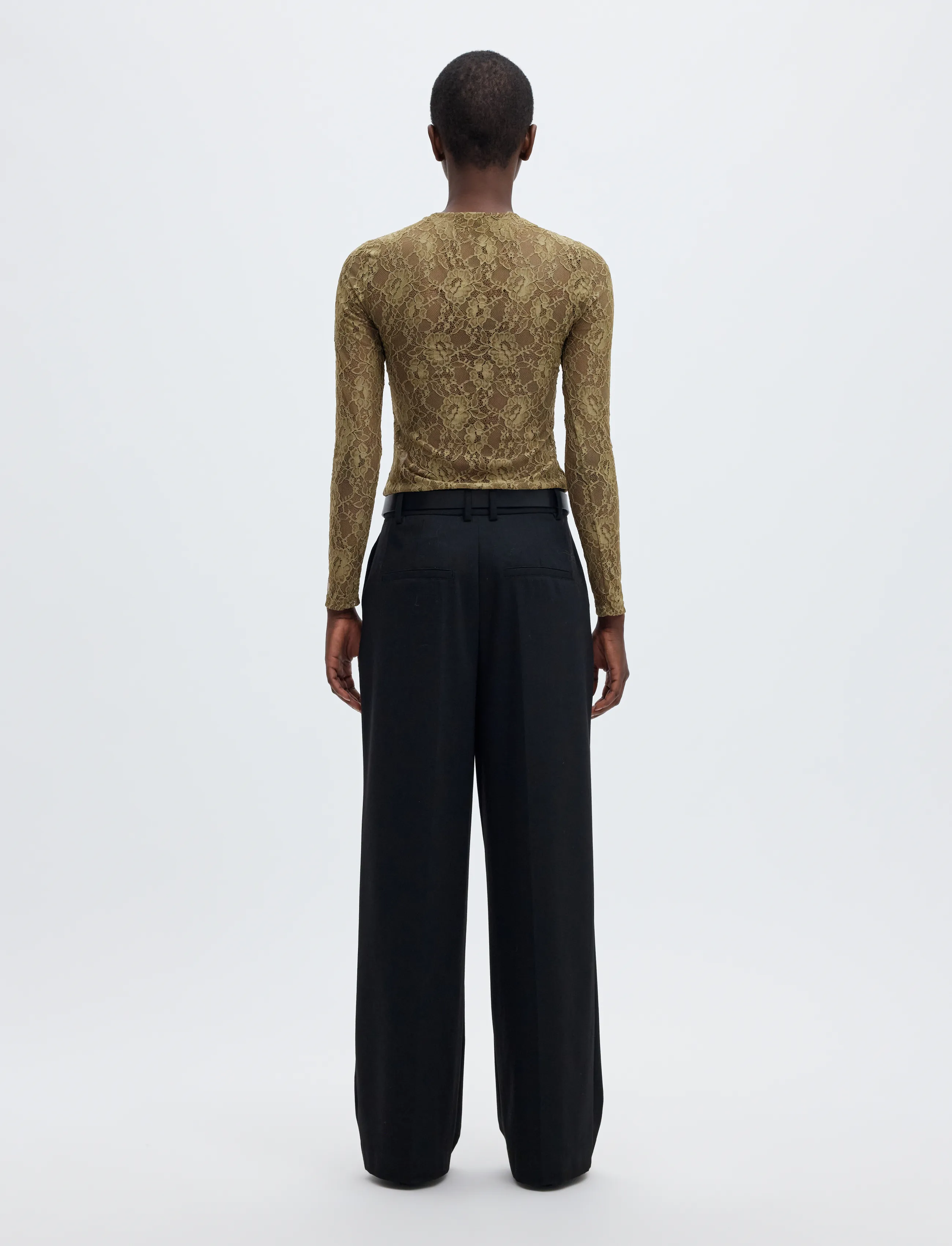 Selected - SLWMISTA LS O-NECK TOP - langärmlige tops - fir green - 2