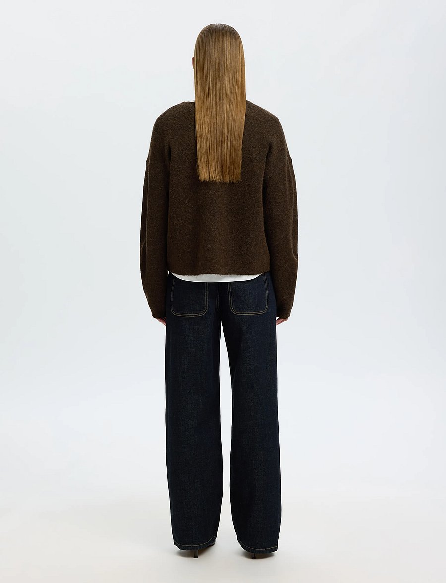Selected - SLWLULU LS DUFFLE KNIT CARDIGAN - kardiganid - delicioso - 2