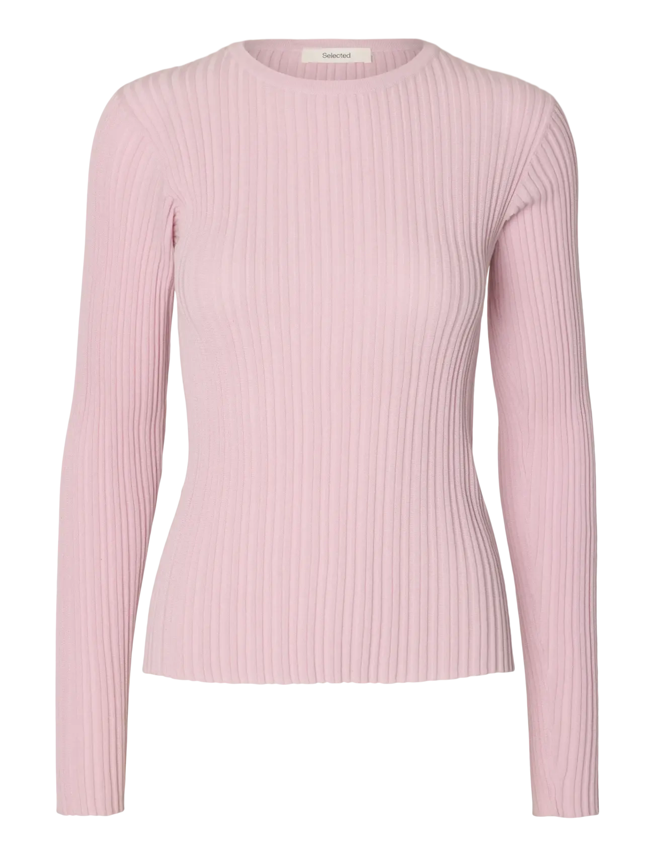 Selected SLWTOLEDO LS KNIT STRUCTURE O-NECK - Kleidung - WINSOME ORCHID / pink/rose