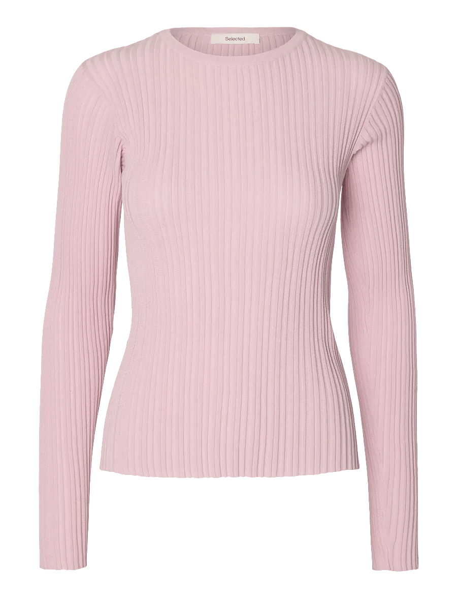 Selected - SLWTOLEDO LS KNIT STRUCTURE O-NECK - pullover - winsome orchid - 1