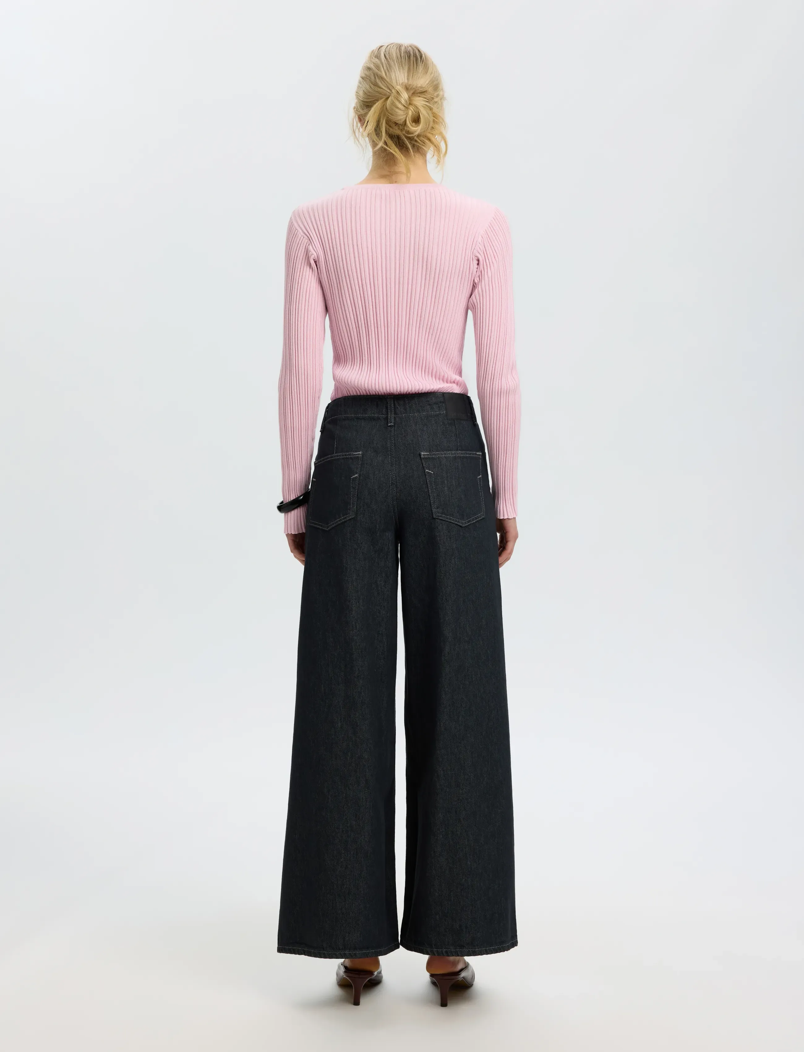 Selected - SLWTOLEDO LS KNIT STRUCTURE O-NECK - pullover - winsome orchid - 2