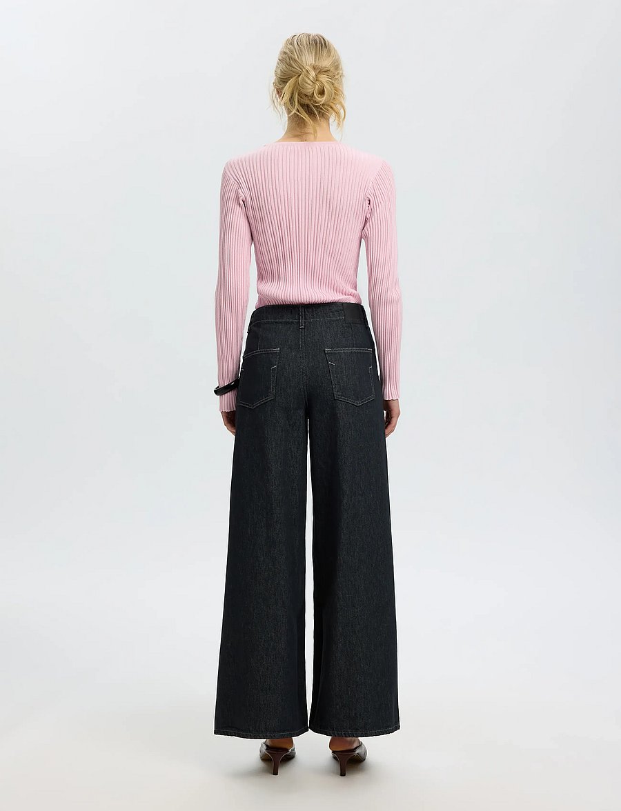 Selected - SLWTOLEDO LS KNIT STRUCTURE O-NECK - pullover - winsome orchid - 2