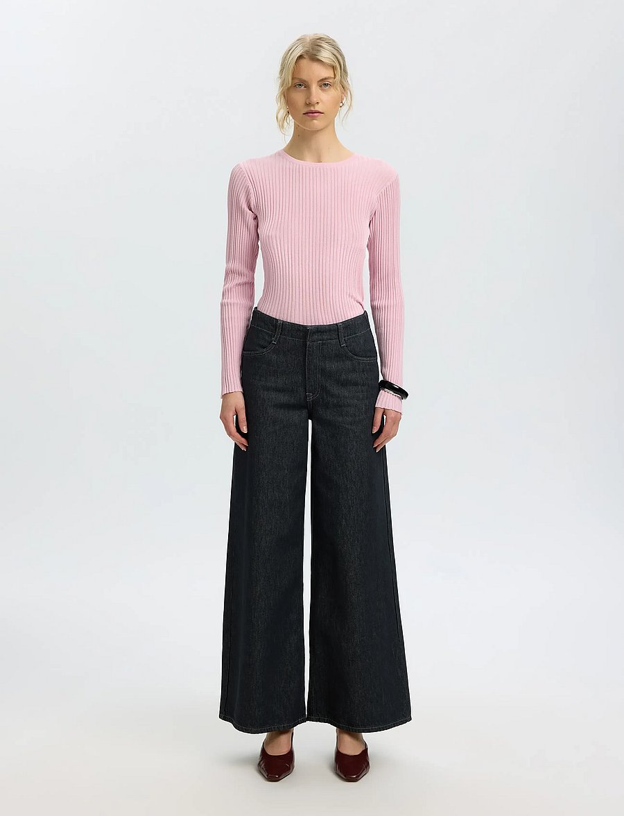 Selected - SLWTOLEDO LS KNIT STRUCTURE O-NECK - pullover - winsome orchid - 3