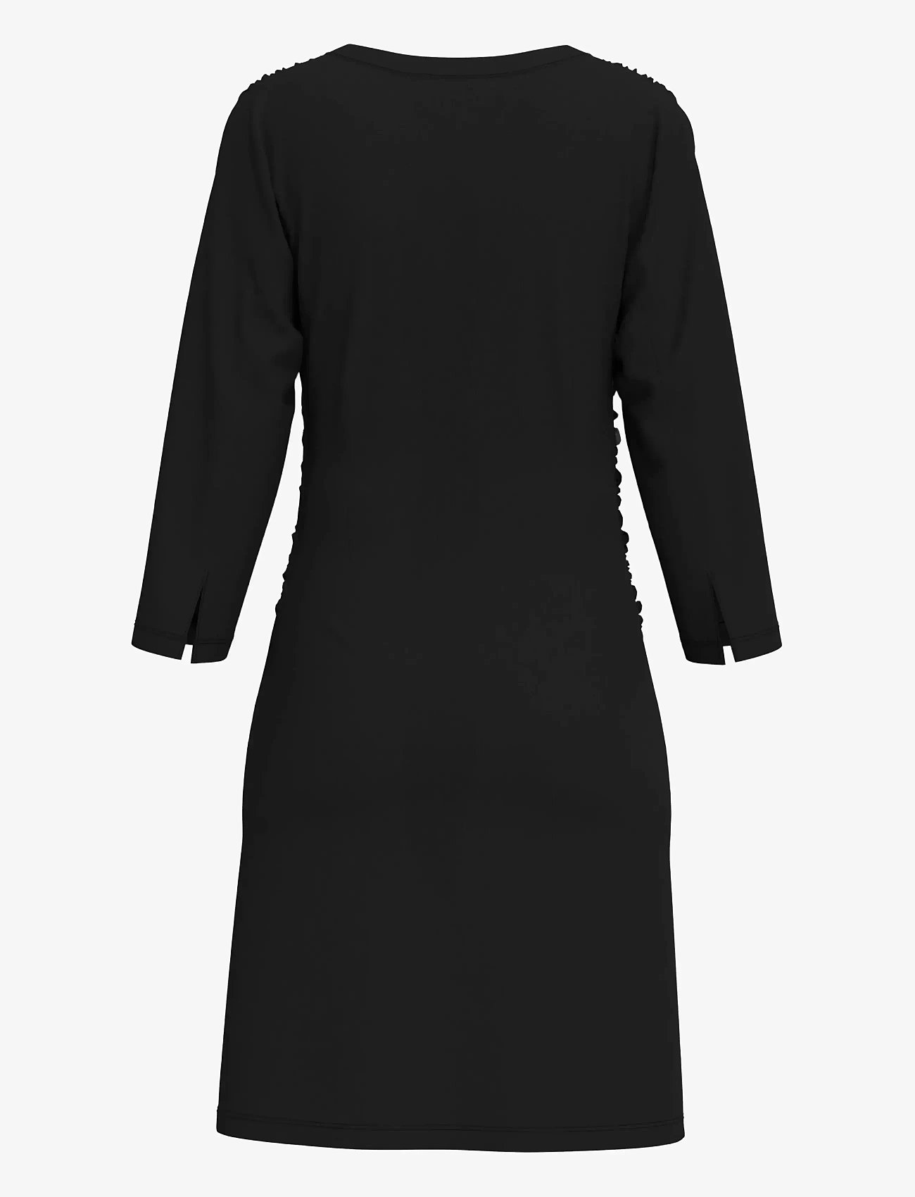 Selected - SLFIRA-CAROLINA 3/4 SHORT DRESS - etuikleider - black - 1