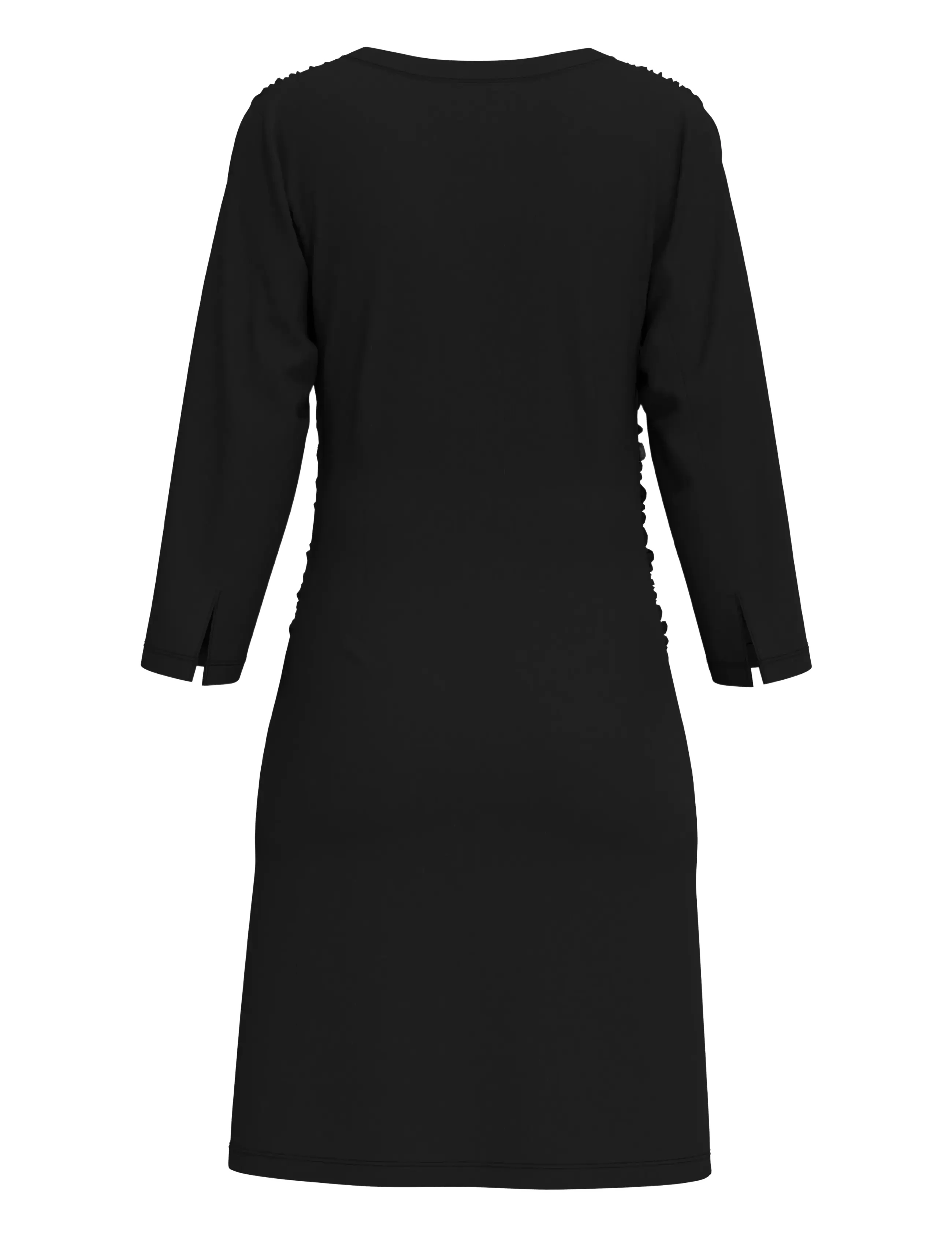 Selected - SLFIRA-CAROLINA 3/4 SHORT DRESS - stramme kjoler - black - 1