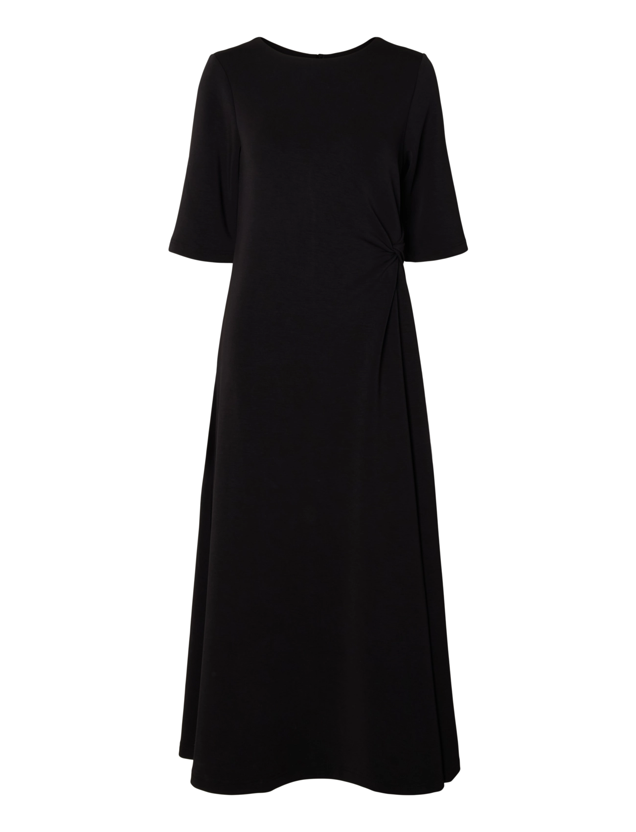 Selected - SLWTENNY SS O-NECK DRESS NOOS - sommerkjoler - black - 1