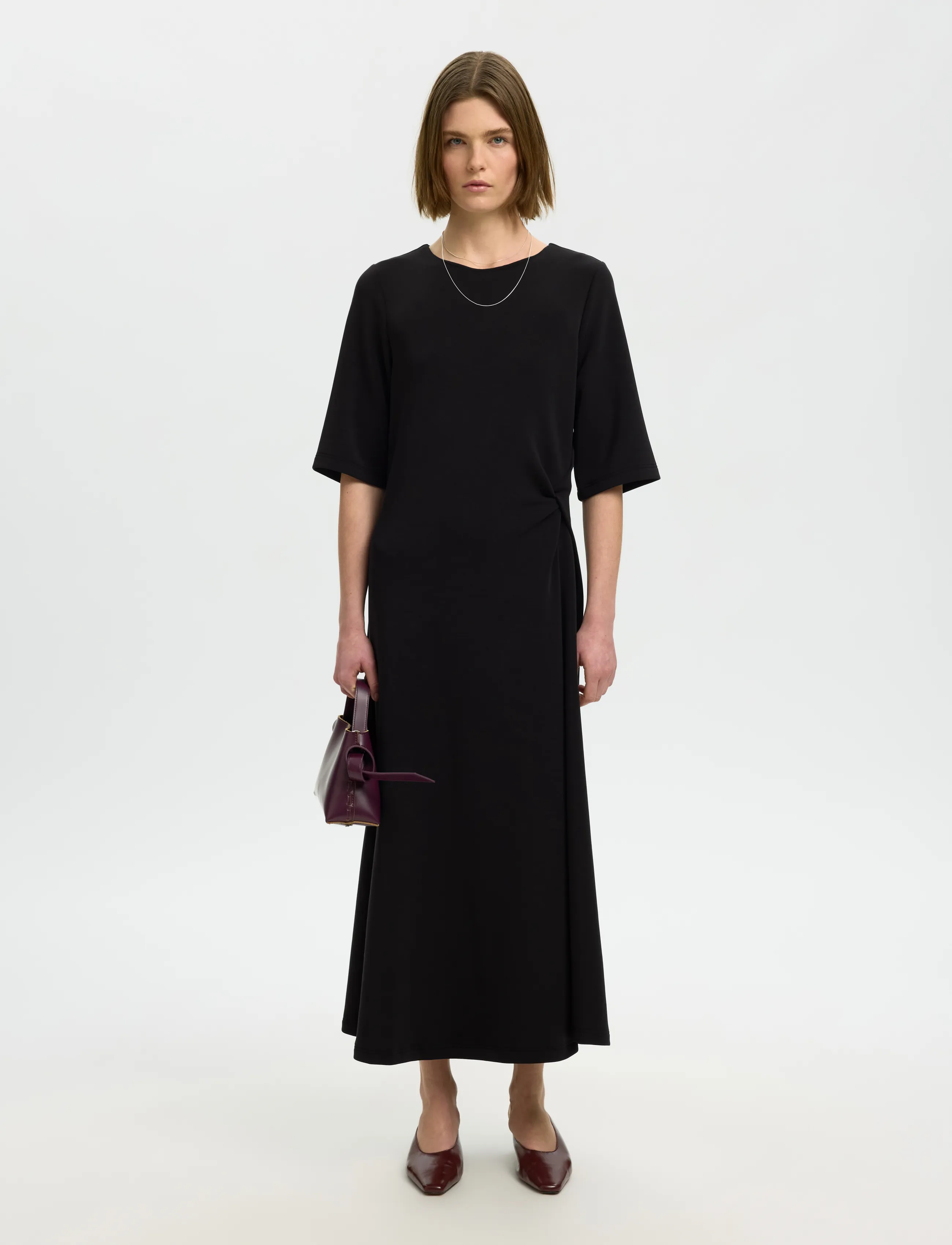 SELECTED Slwtenny Ss O-Neck Dress Noos maxiklänningar dam – bild 3