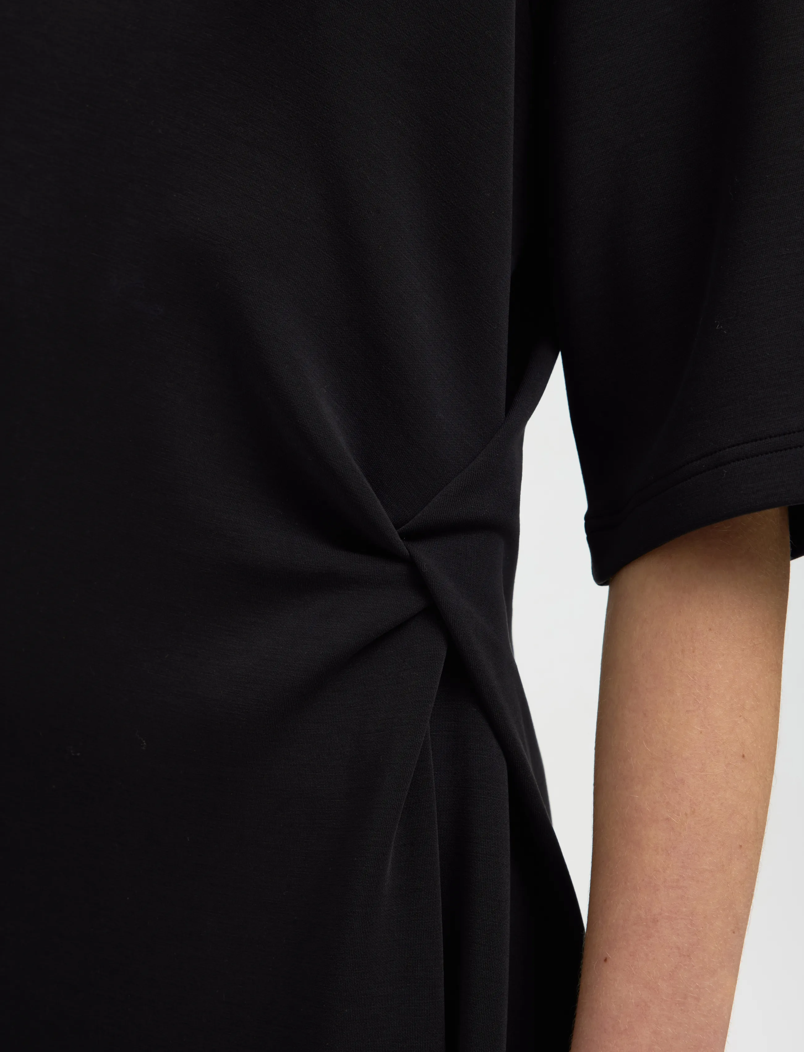 Selected - SLWTENNY SS O-NECK DRESS NOOS - sommerkjoler - black - 3