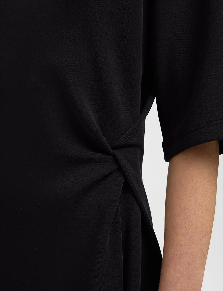 Selected - SLWTENNY SS O-NECK DRESS NOOS - sommerkjoler - black - 3