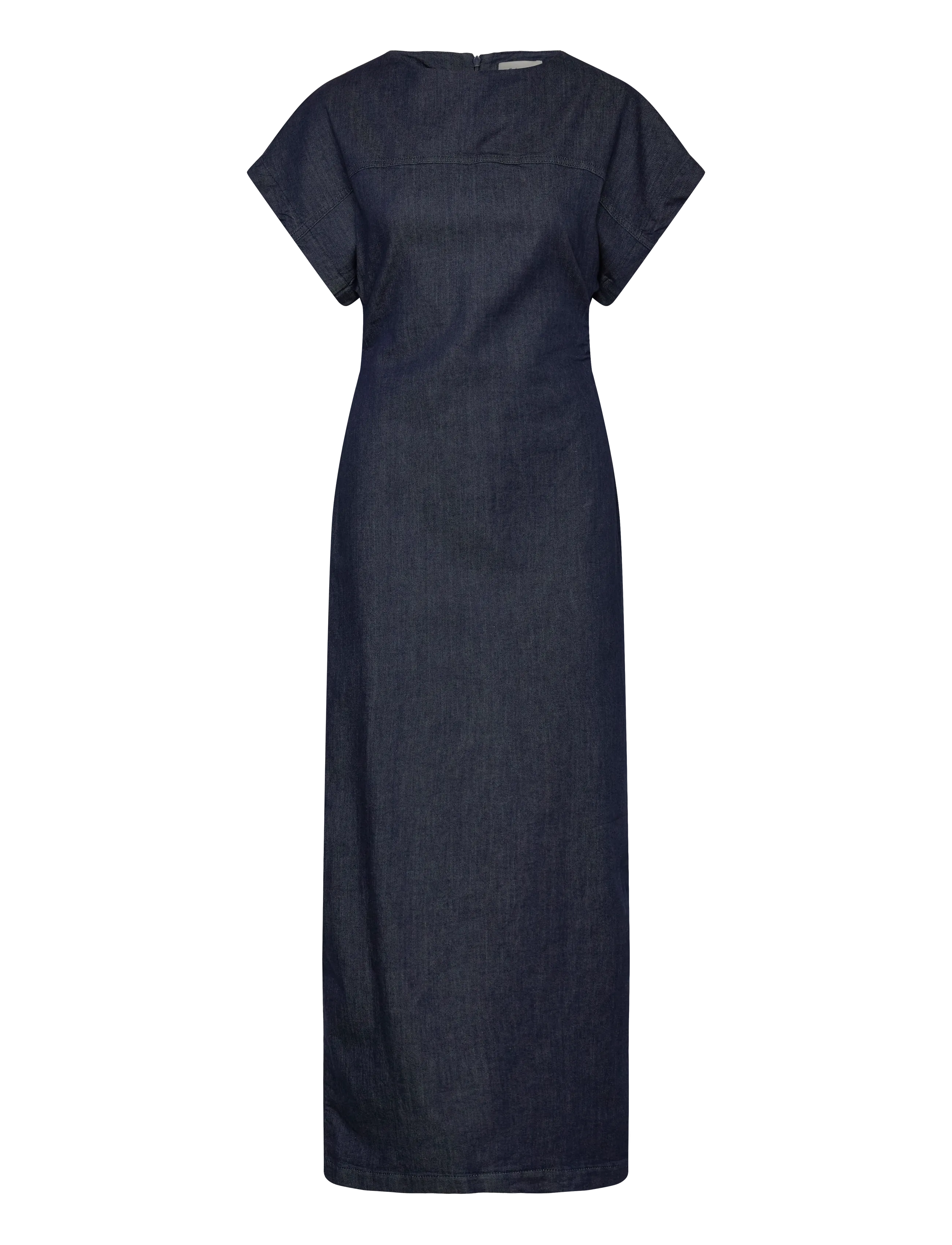 Selected SLFASTA SS ANKLE DRESS - Clothing - DARK BLUE DENIM / navy